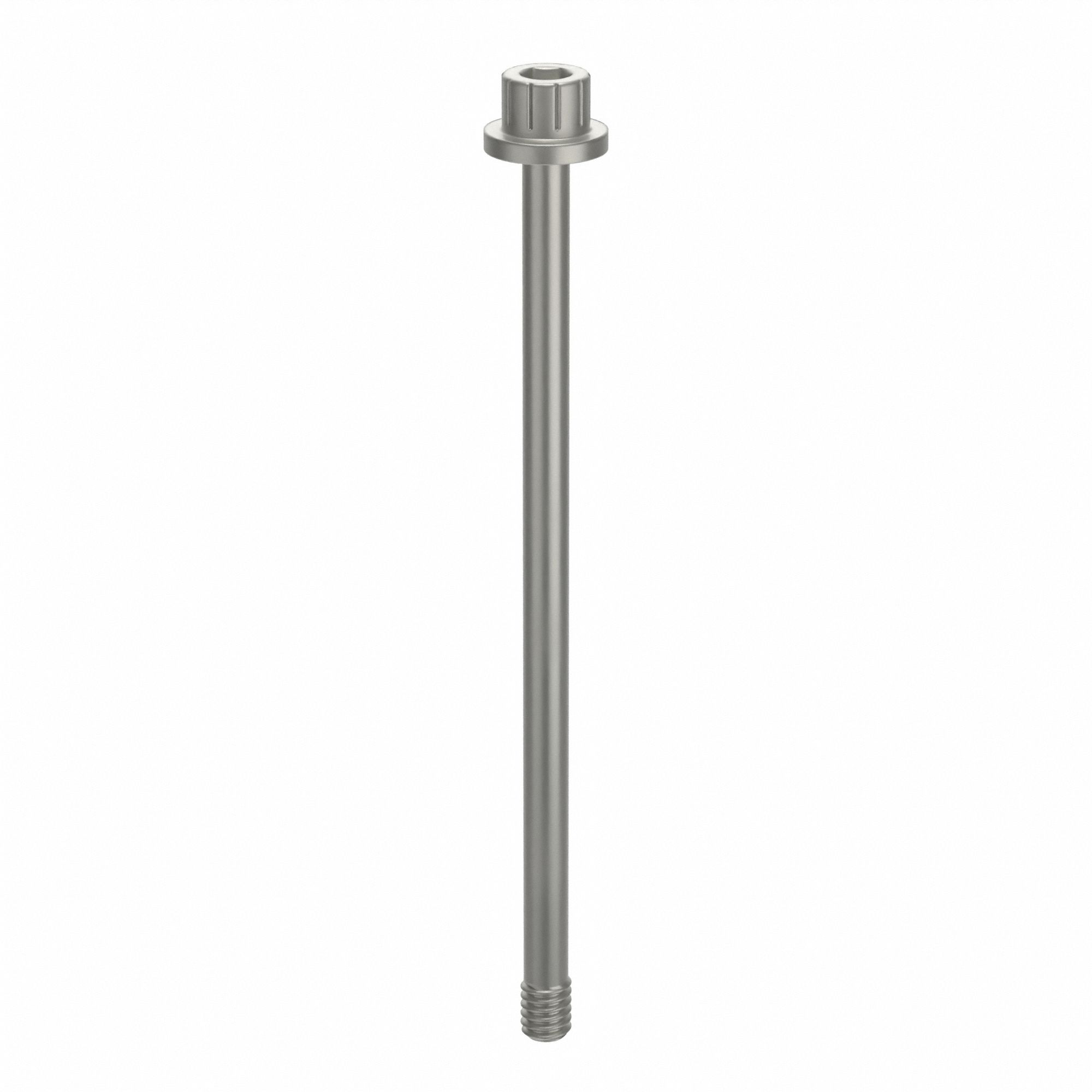 Socket Head Cap Screw: #8-32 Thread Size, 2 15/16 in Lg, Flanged Std, Plain, Aluminum, Not Graded