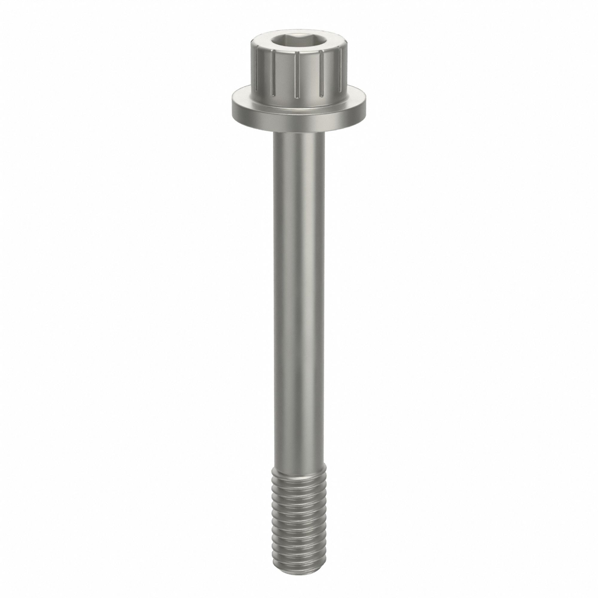 Socket Head Cap Screw: #10-32 Thread Size, 1 5/8 in Lg, Flanged Std, Plain, Aluminum, Not Graded