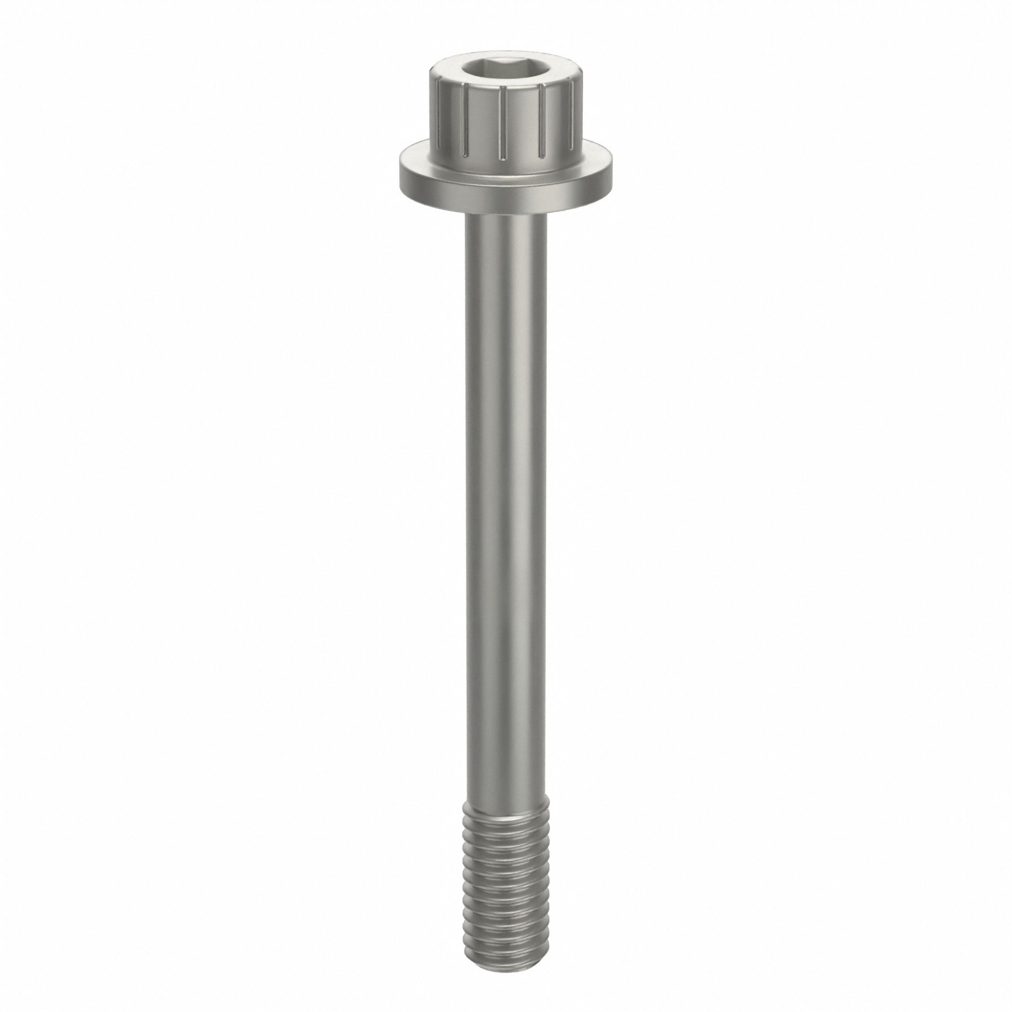 Socket Head Cap Screw: #10-32 Thread Size, 1 3/4 in Lg, Flanged Std, Plain, Aluminum, Not Graded
