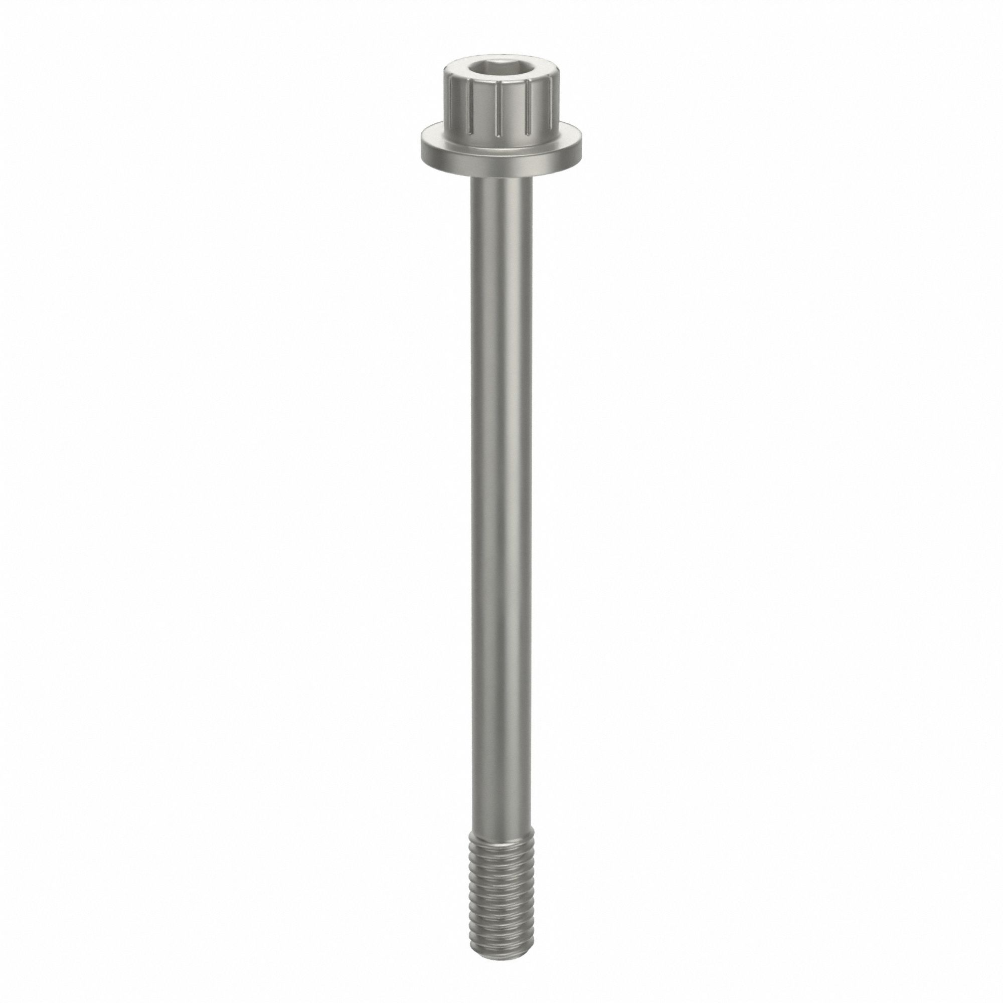 Socket Head Cap Screw: #10-32 Thread Size, 2 3/8 in Lg, Flanged Std, Plain, Aluminum, Not Graded