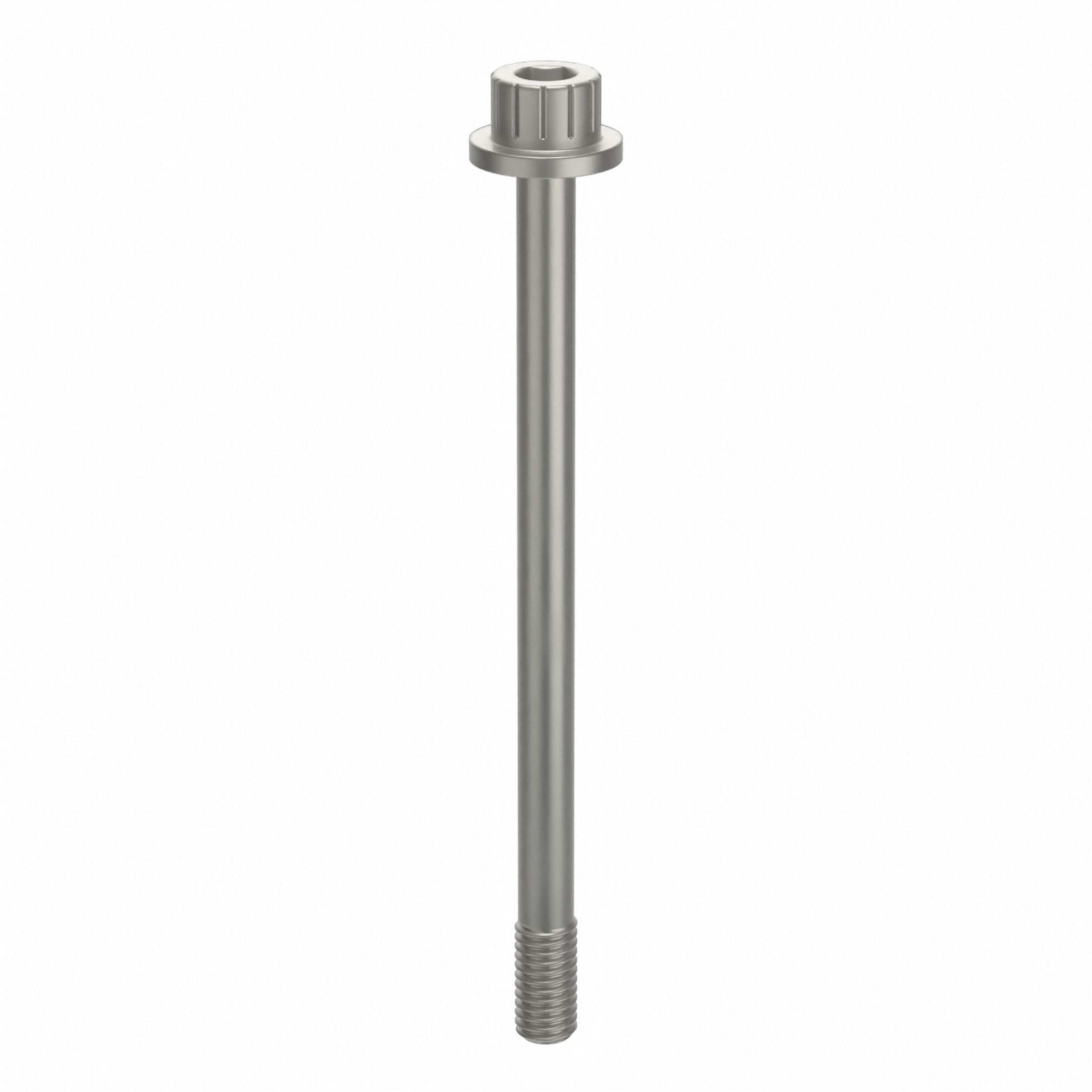 Socket Head Cap Screw: #10-32 Thread Size, 2 3/4 in Lg, Flanged Std, Plain, Aluminum, Not Graded