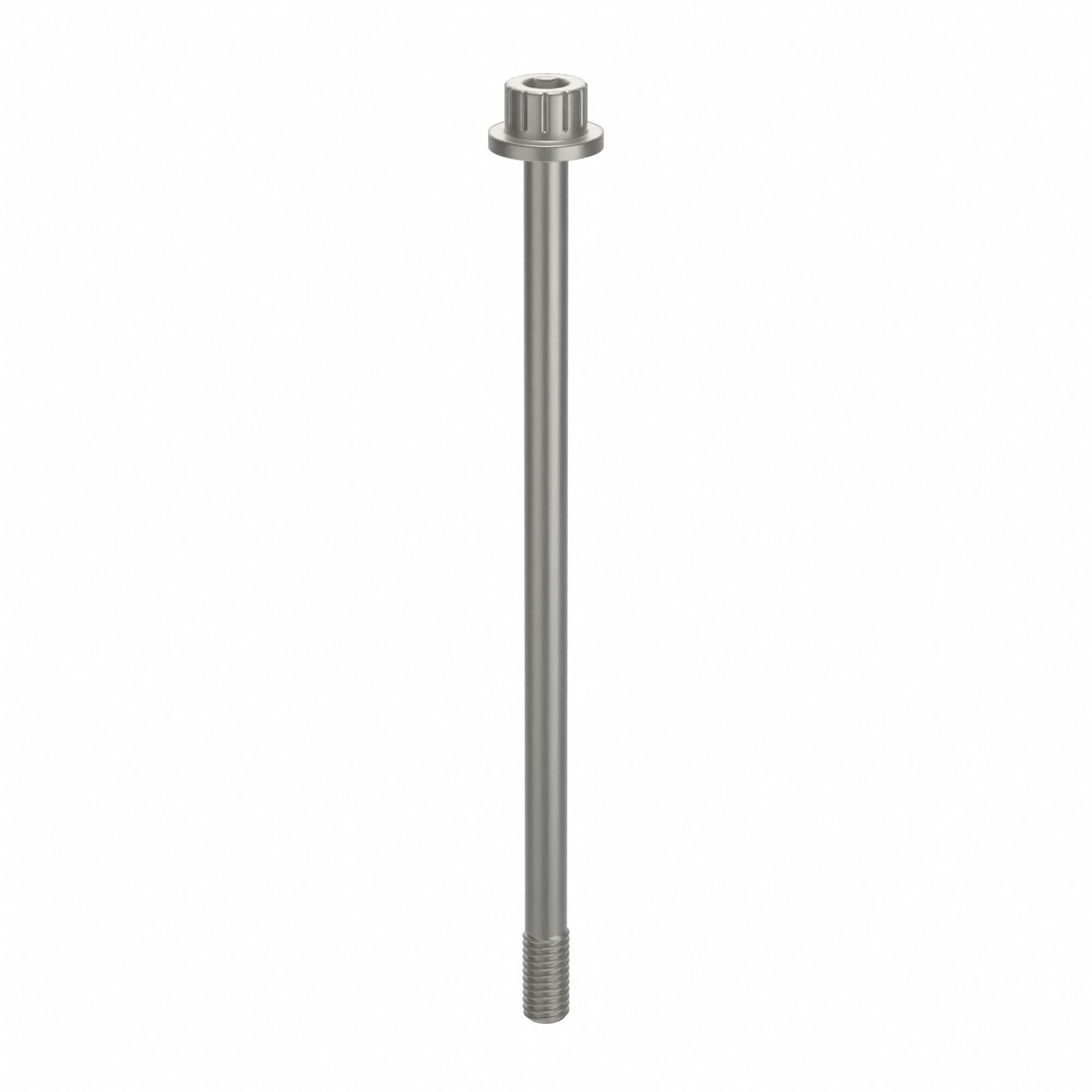 Socket Head Cap Screw: #10-32 Thread Size, 3 5/8 in Lg, Flanged Std, Plain, Aluminum, Not Graded