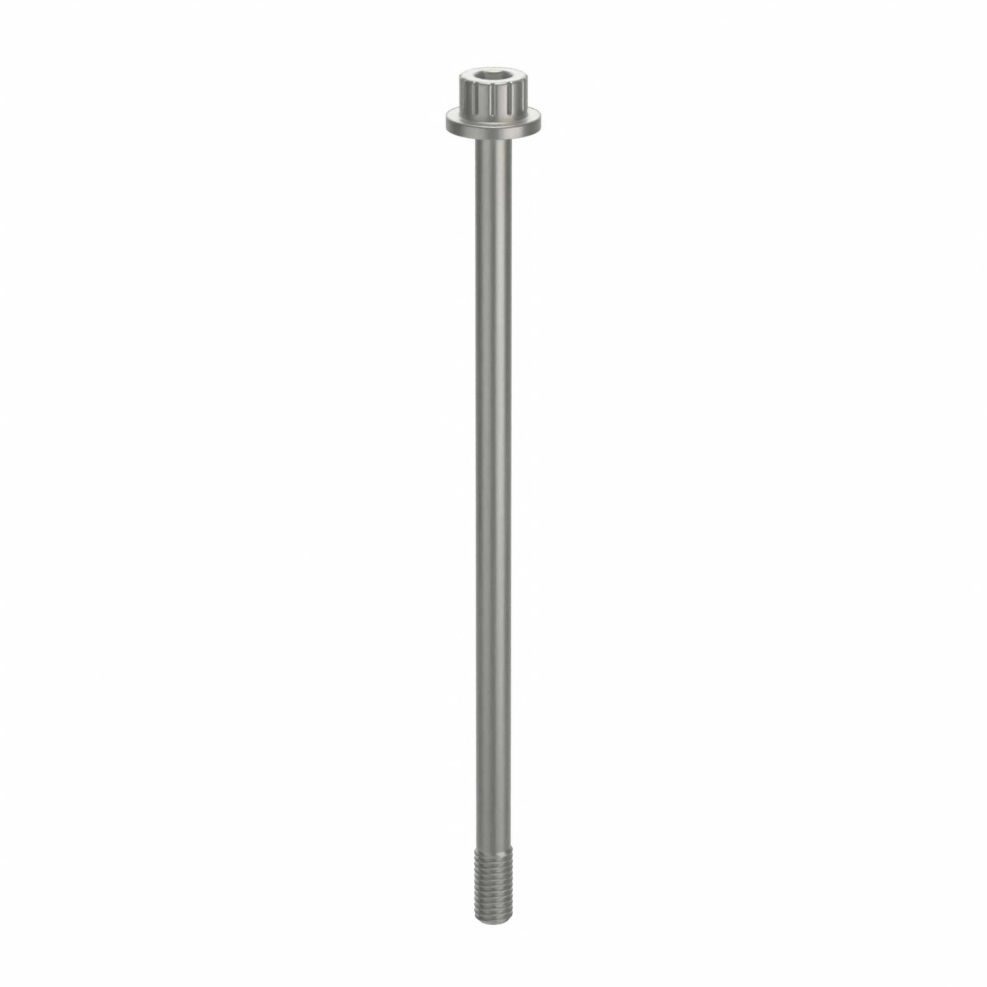 Socket Head Cap Screw: #10-32 Thread Size, 4 in Lg, Flanged Std, Plain, Aluminum, Not Graded