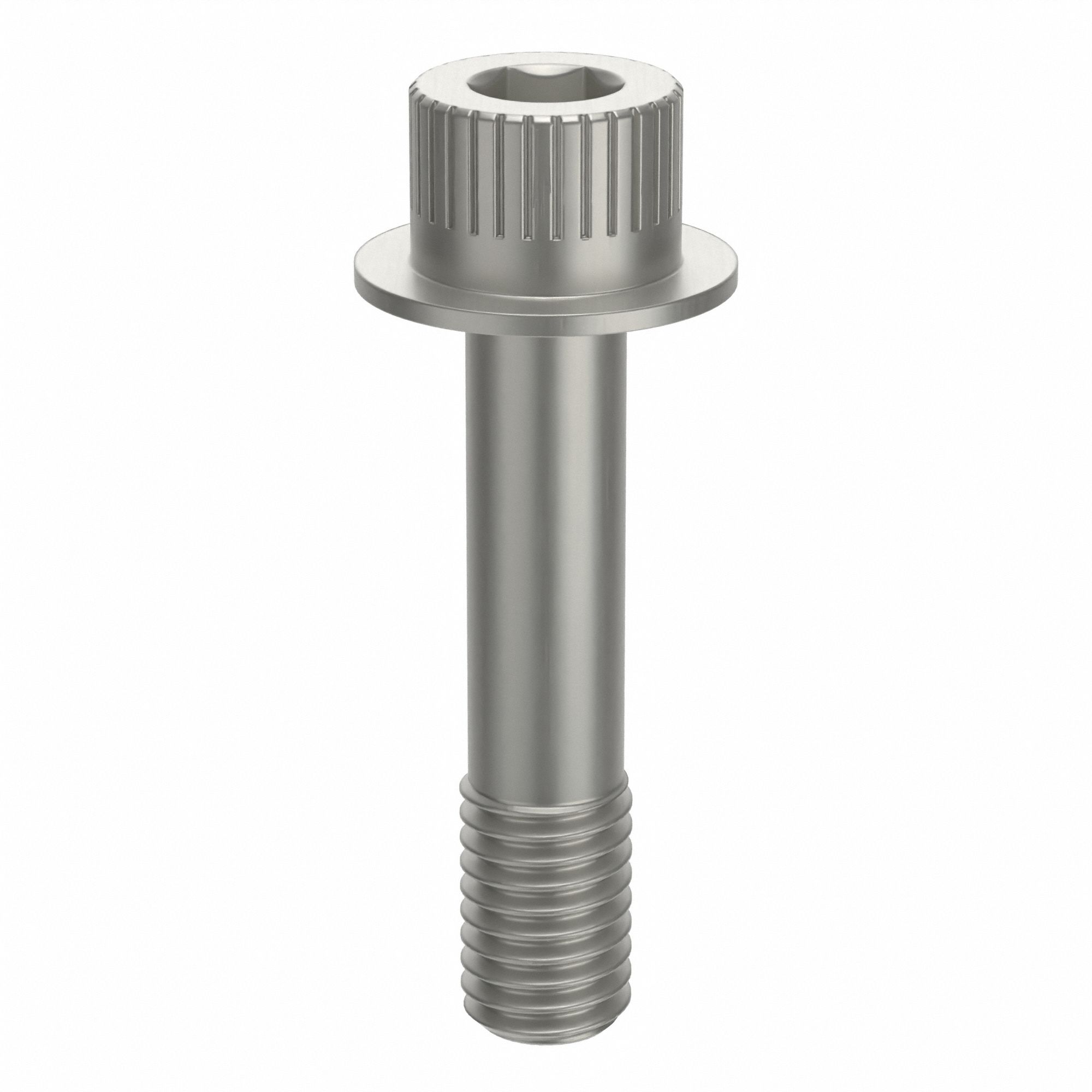 Socket Head Cap Screw: 1/2"-13 Thread Size, 2 1/4 in Lg, Flanged Std, Plain, Aluminum, Not Graded