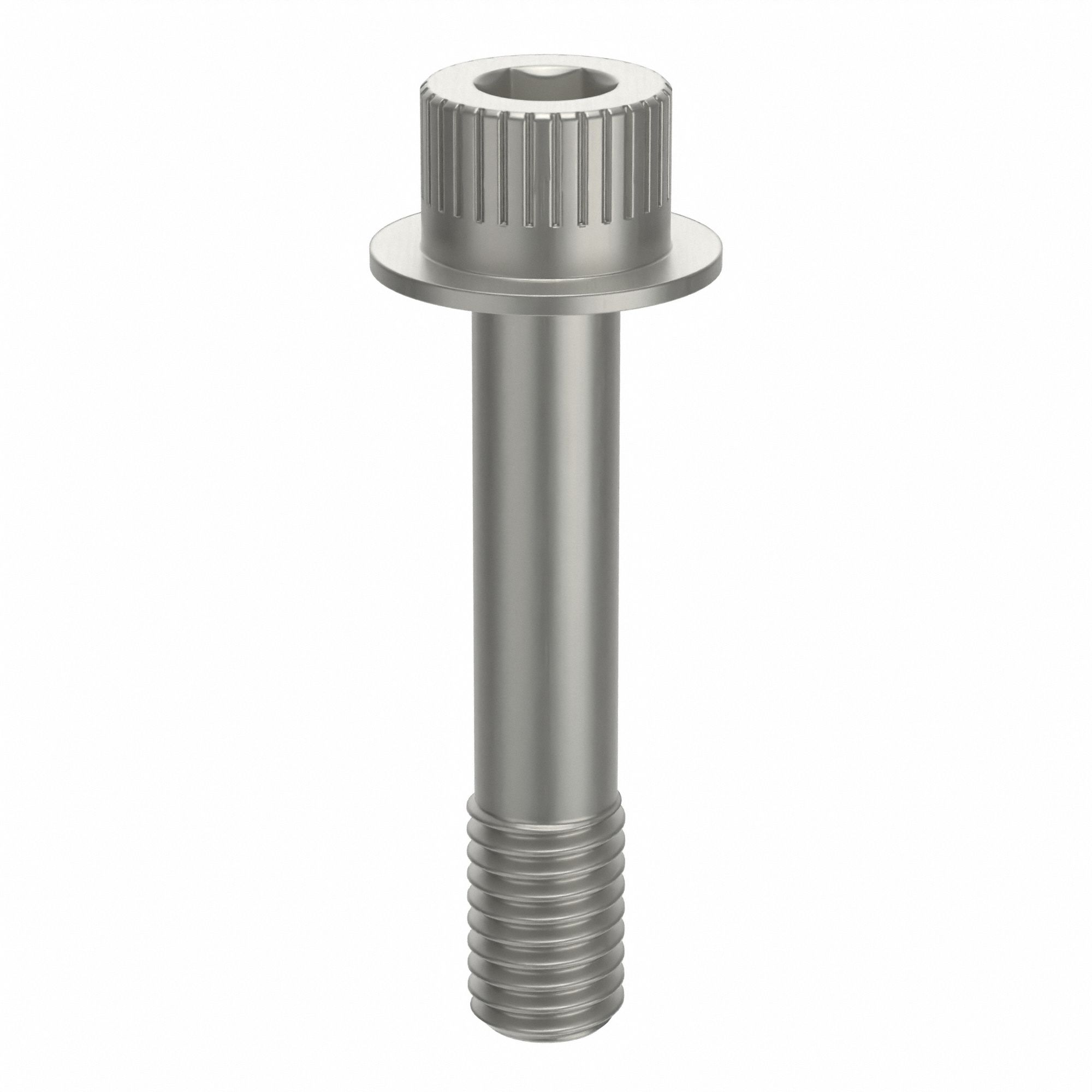 Socket Head Cap Screw: 1/2"-13 Thread Size, 2 1/2 in Lg, Flanged Std, Plain, Aluminum, Not Graded
