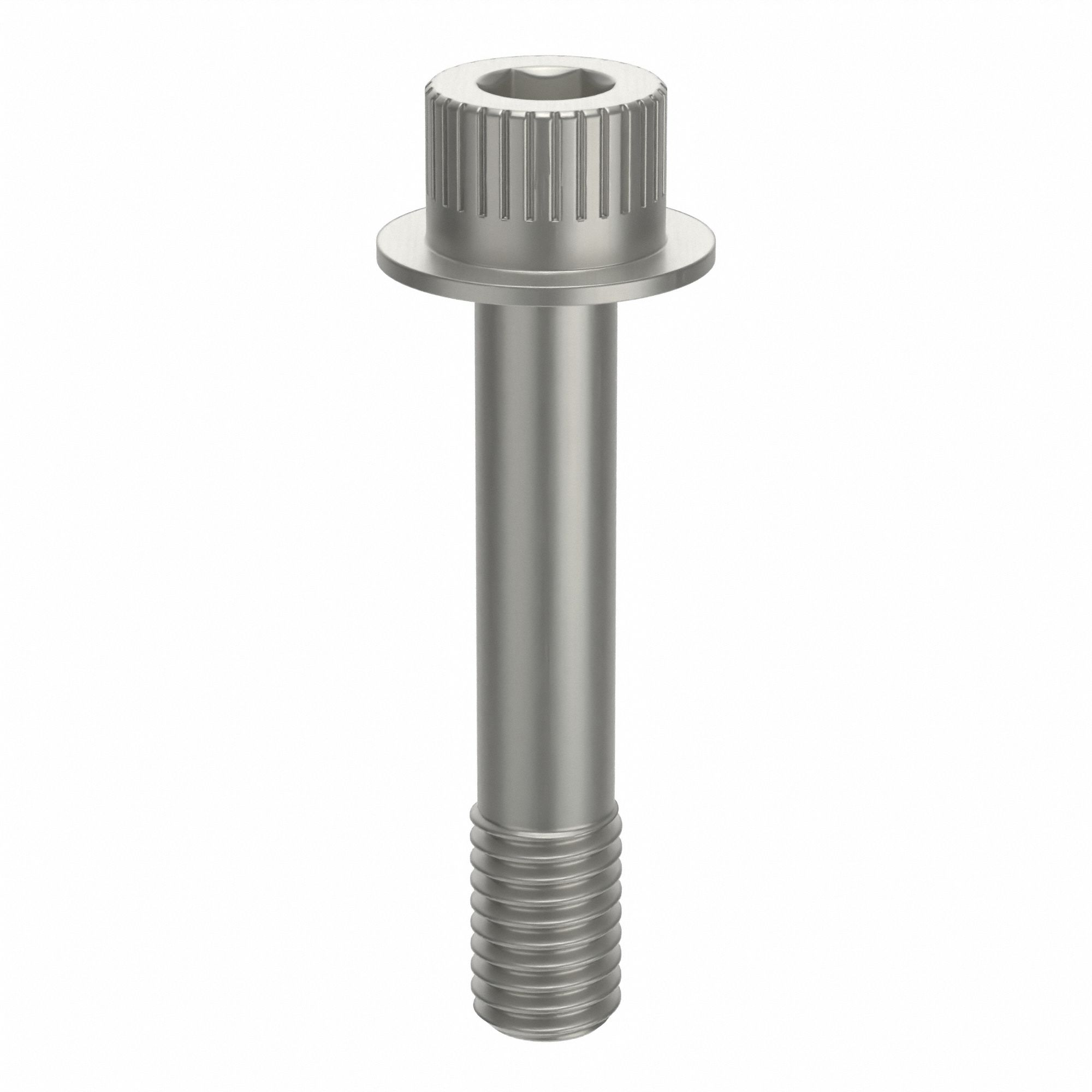 Socket Head Cap Screw: 1/2"-13 Thread Size, 2 5/8 in Lg, Flanged Std, Plain, Aluminum, Not Graded