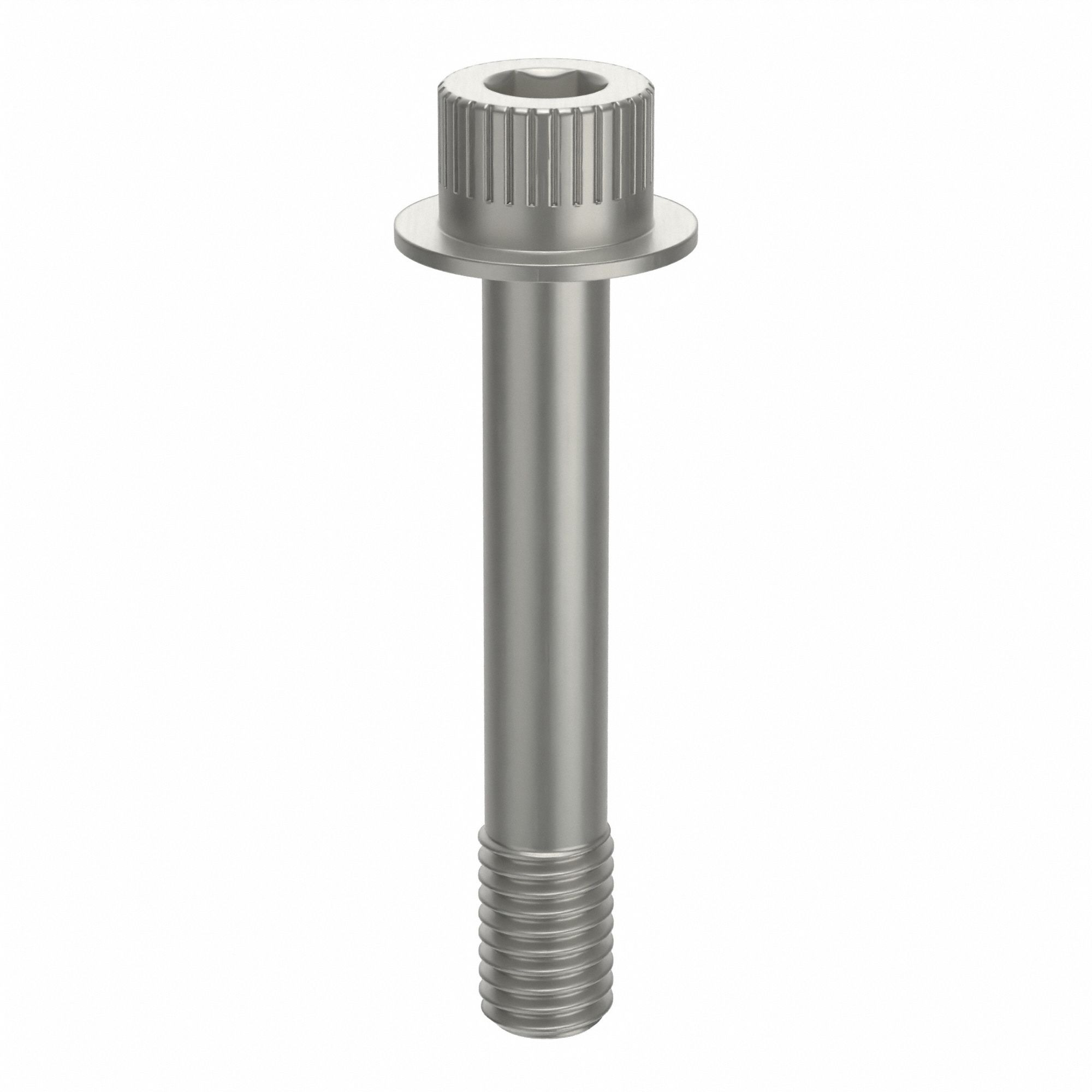 Socket Head Cap Screw: 1/2"-13 Thread Size, 3 in Lg, Flanged Std, Plain, Aluminum, Not Graded