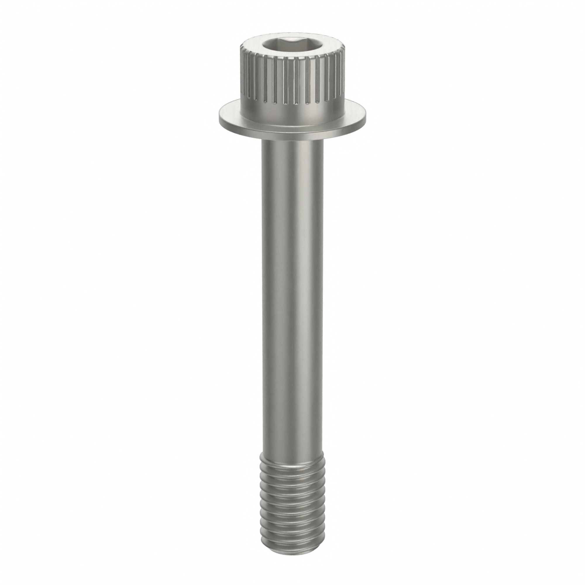 Socket Head Cap Screw: 1/2"-13 Thread Size, 3 3/8 in Lg, Flanged Std, Plain, Aluminum, Not Graded