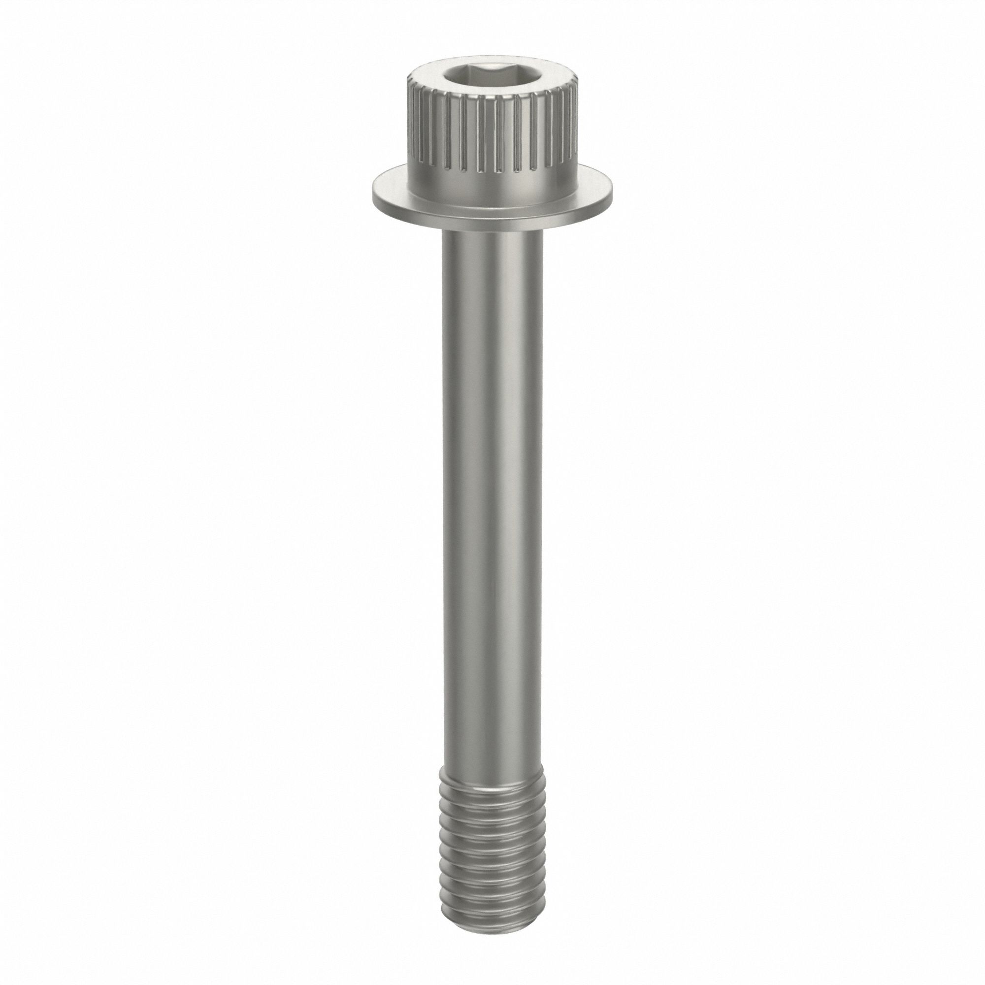 Socket Head Cap Screw: 1/2"-13 Thread Size, 3 1/2 in Lg, Flanged Std, Plain, Aluminum, Not Graded