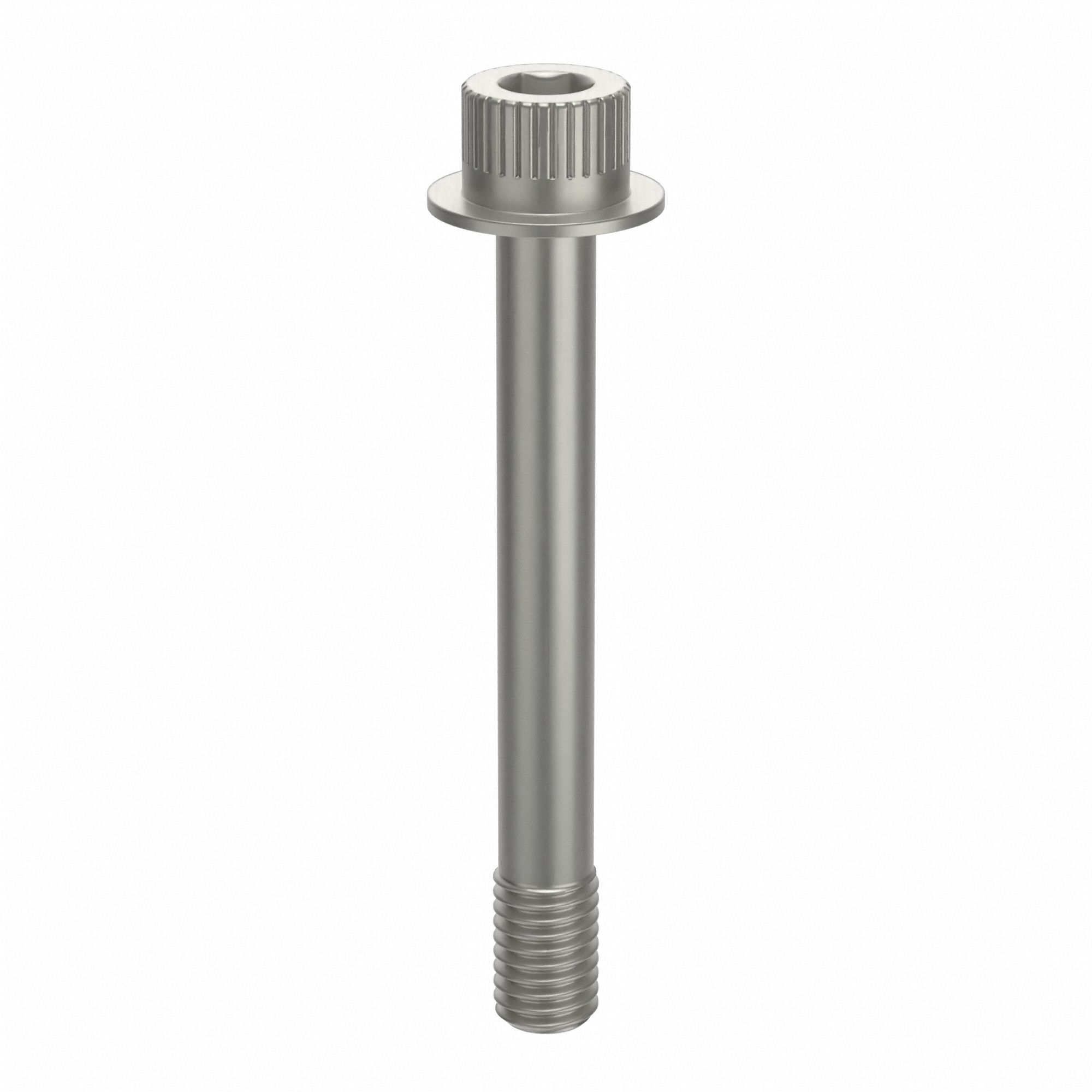 Socket Head Cap Screw: 1/2"-13 Thread Size, 4 in Lg, Flanged Std, Plain, Aluminum, Not Graded