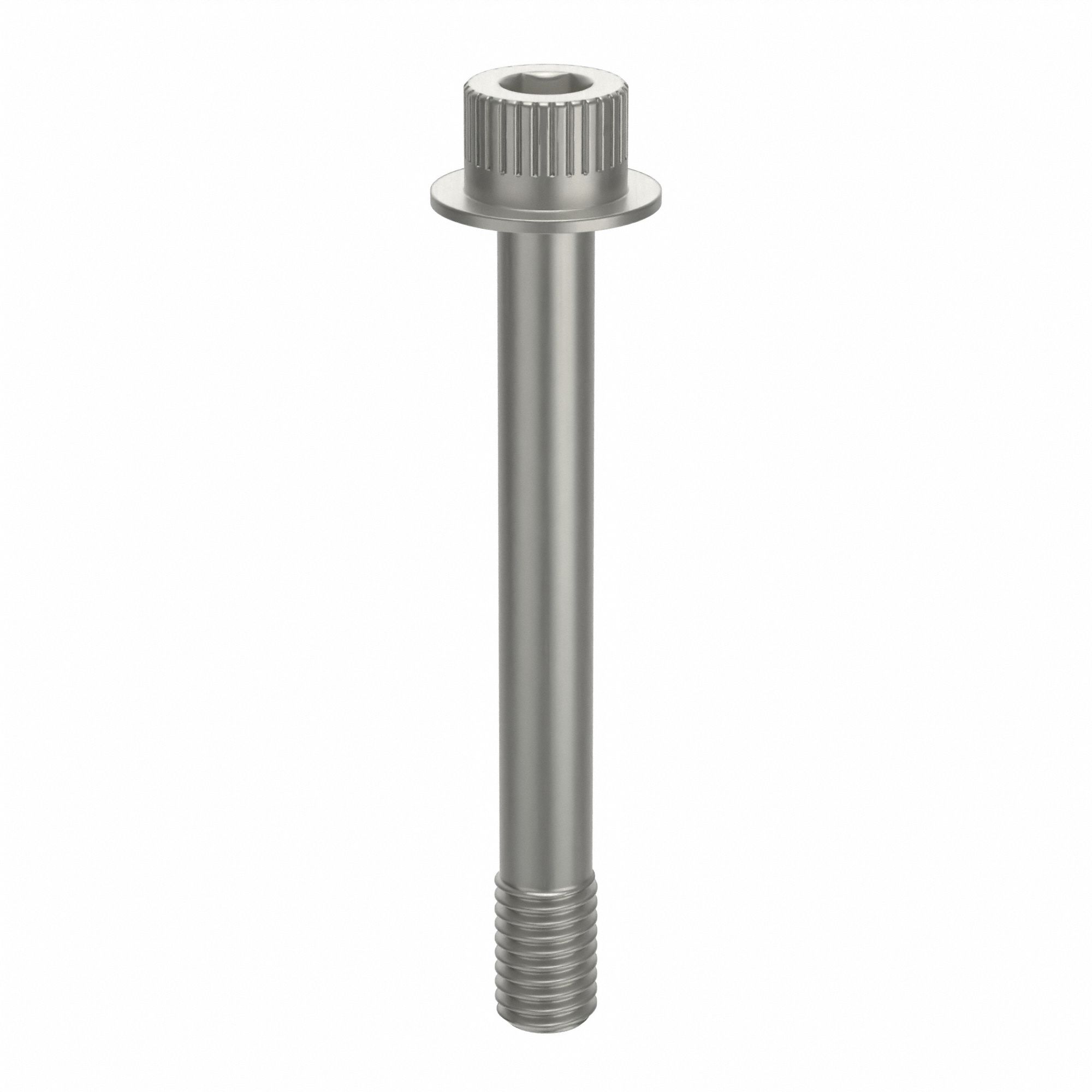 Socket Head Cap Screw: 1/2"-13 Thread Size, 4 1/8 in Lg, Flanged Std, Plain, Aluminum, Not Graded