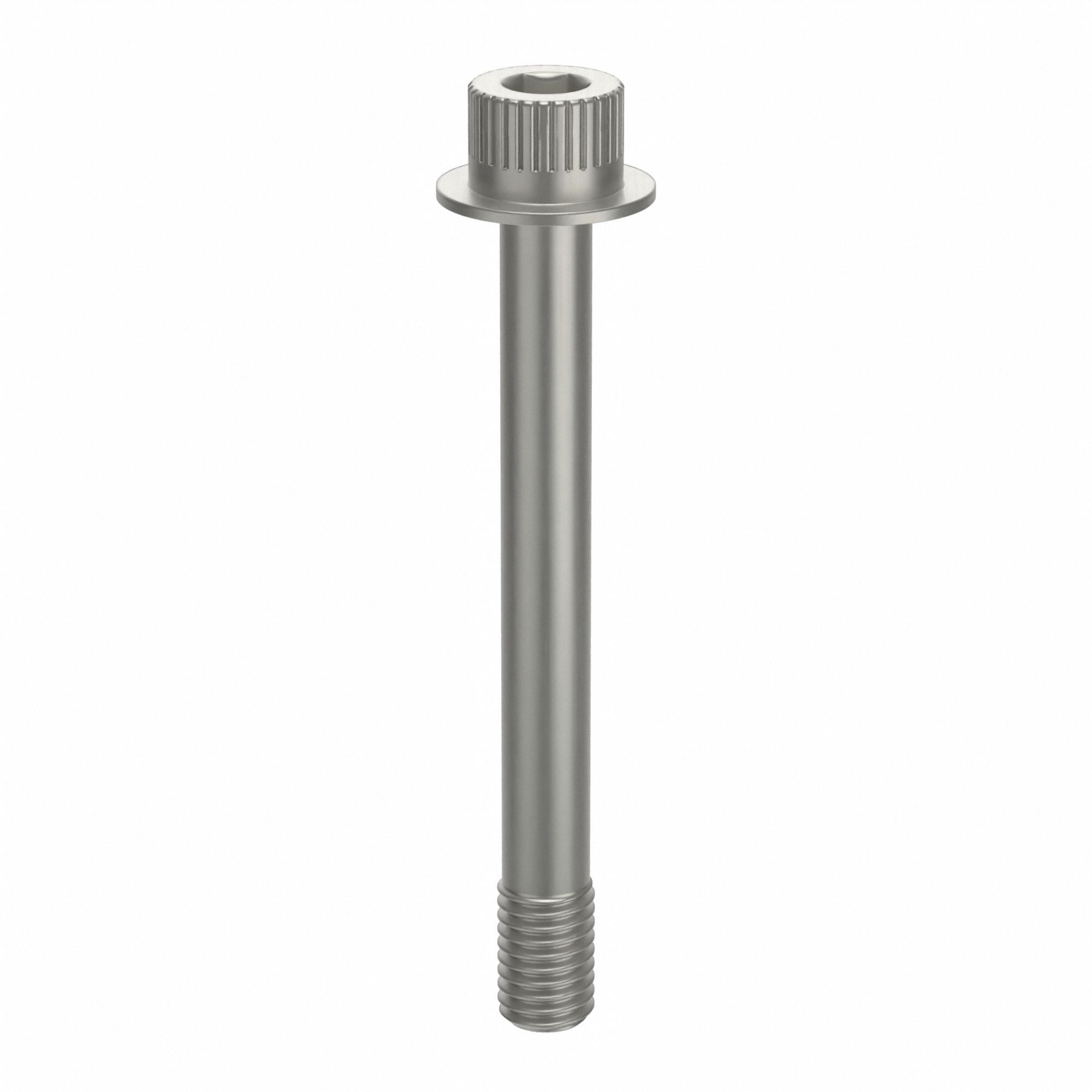 Socket Head Cap Screw: 1/2"-13 Thread Size, 4 3/8 in Lg, Flanged Std, Plain, Aluminum, Not Graded