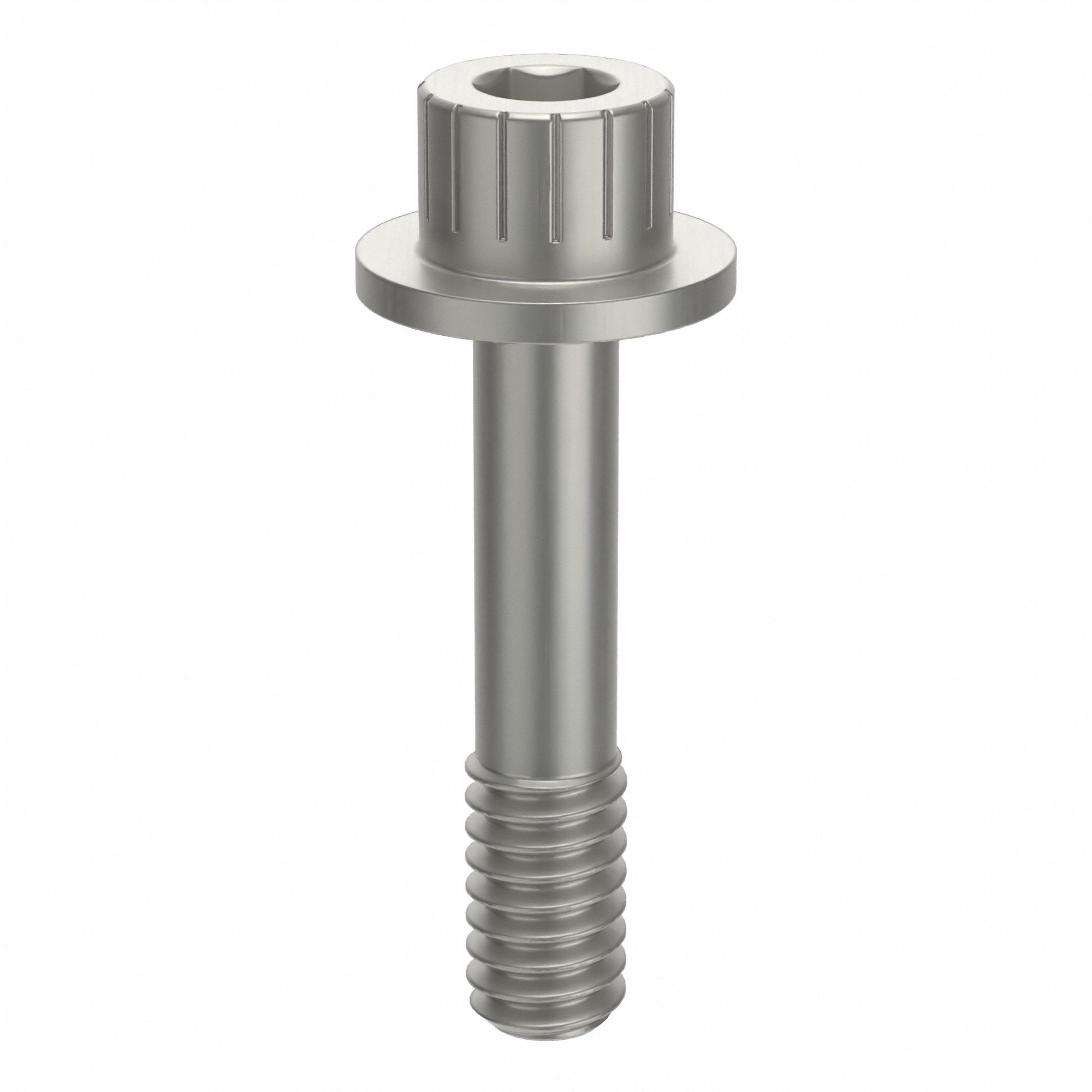 Socket Head Cap Screw: 1/4"-20 Thread Size, 1 3/16 in Lg, Flanged Std, Plain, Aluminum, Not Graded