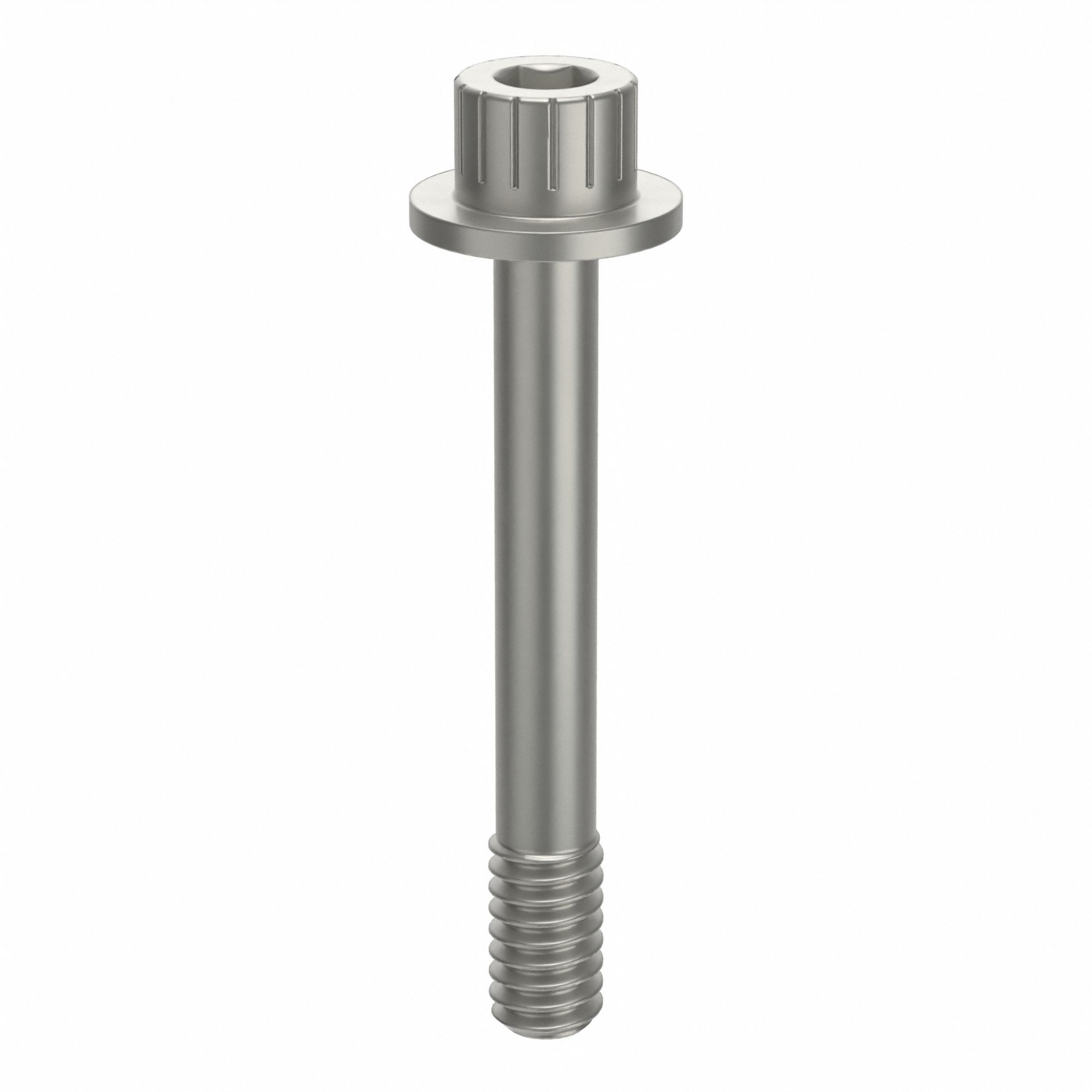 Socket Head Cap Screw: 1/4"-20 Thread Size, 1 13/16 in Lg, Flanged Std, Plain, Aluminum, Not Graded