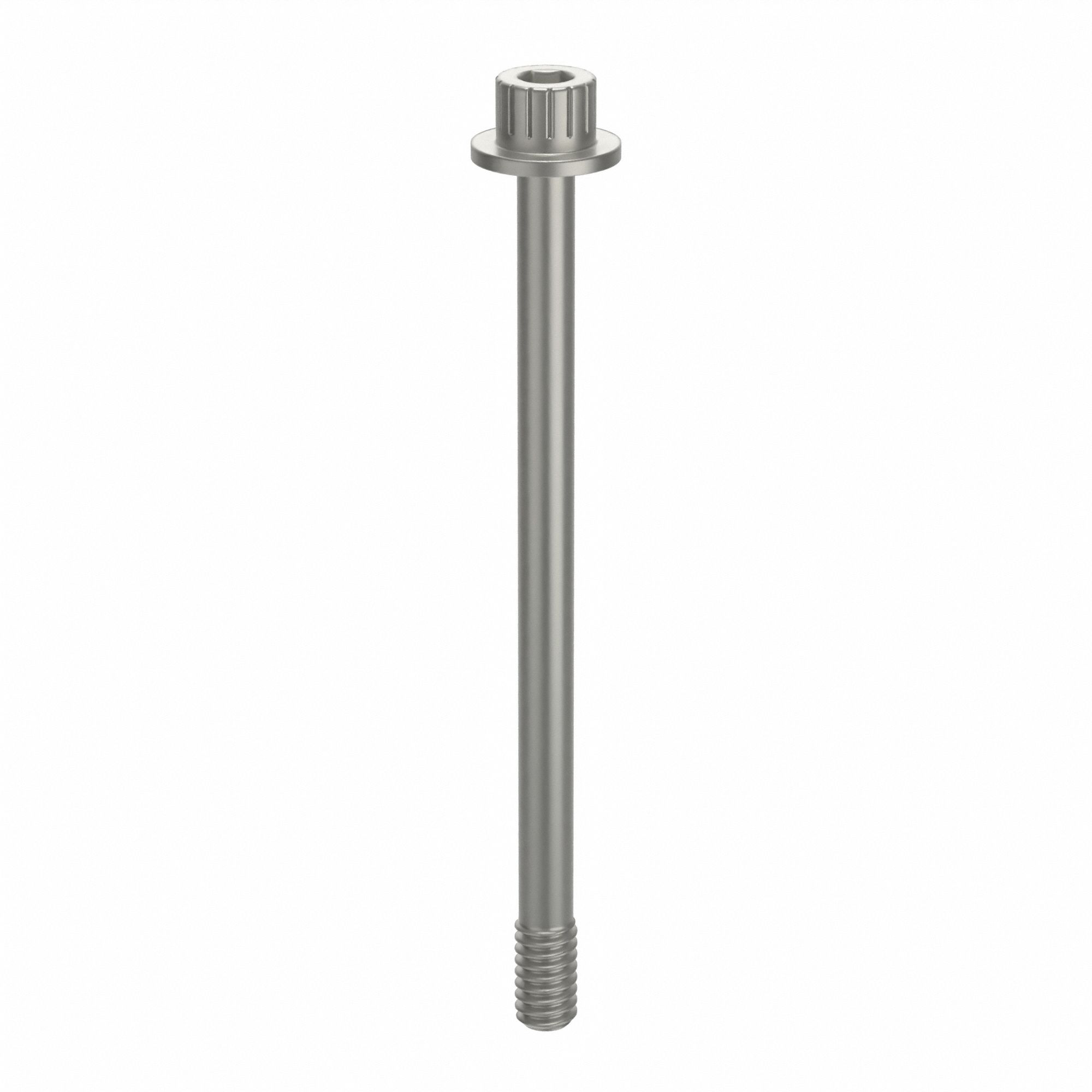 Socket Head Cap Screw: 1/4"-20 Thread Size, 3 9/16 in Lg, Flanged Std, Plain, Aluminum, Not Graded