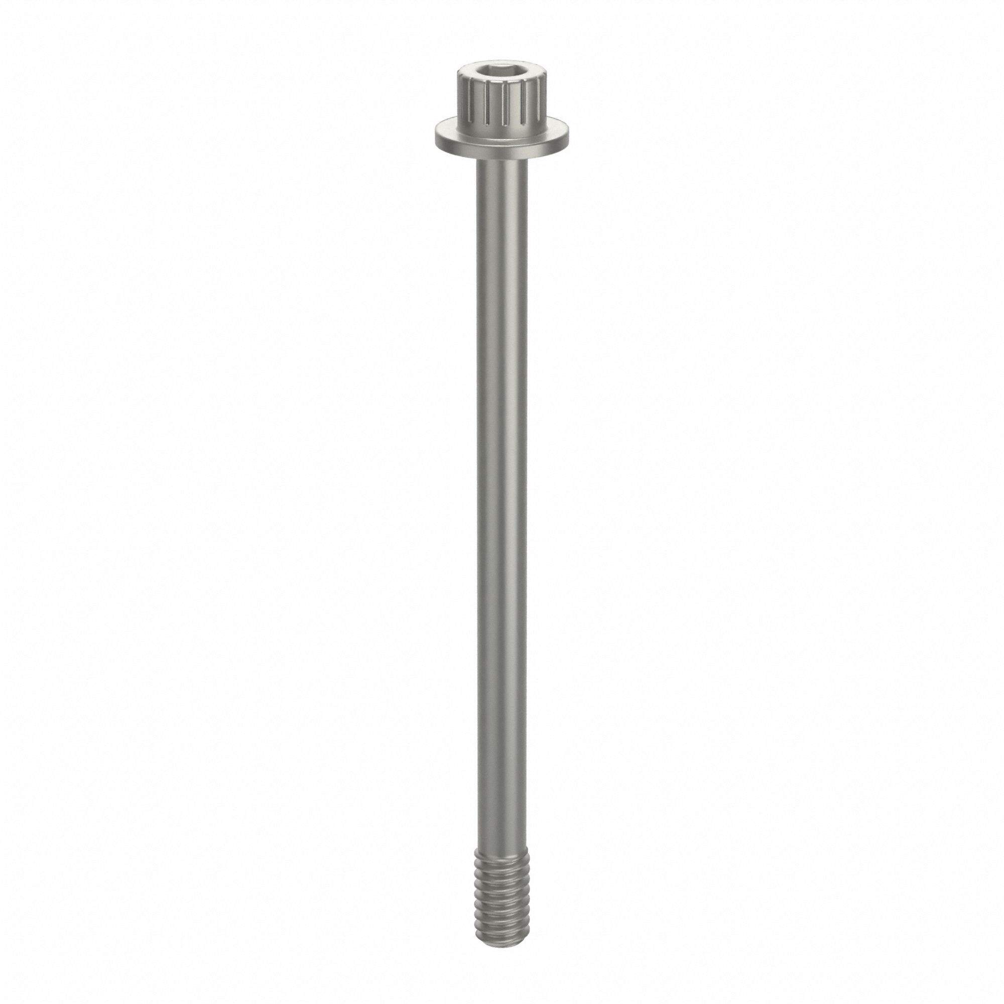 Socket Head Cap Screw: 1/4"-20 Thread Size, 3 11/16 in Lg, Flanged Std, Plain, Aluminum, Not Graded