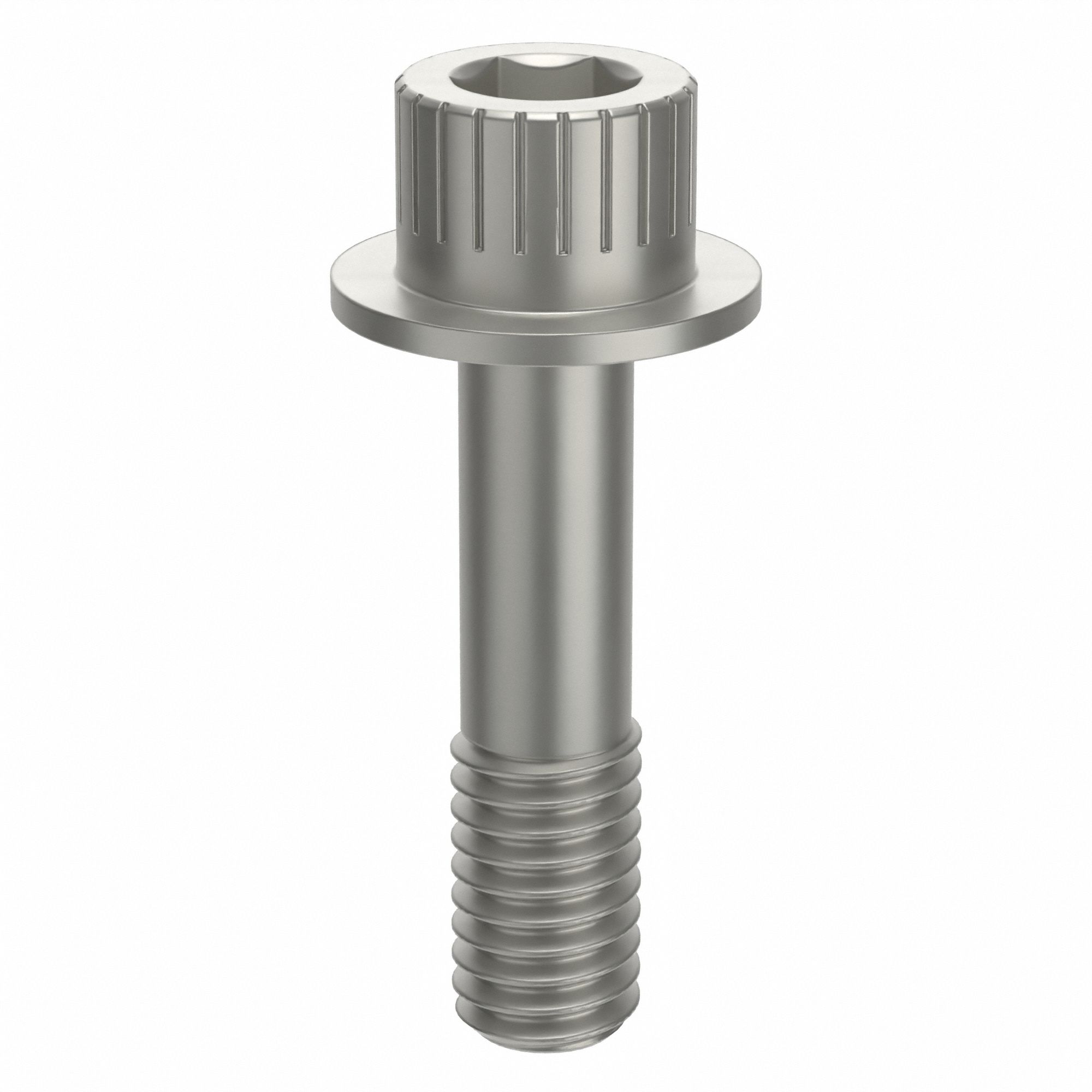 Socket Head Cap Screw: 3/8"-16 Thread Size, 1 1/2 in Lg, Flanged Std, Plain, Aluminum, Not Graded