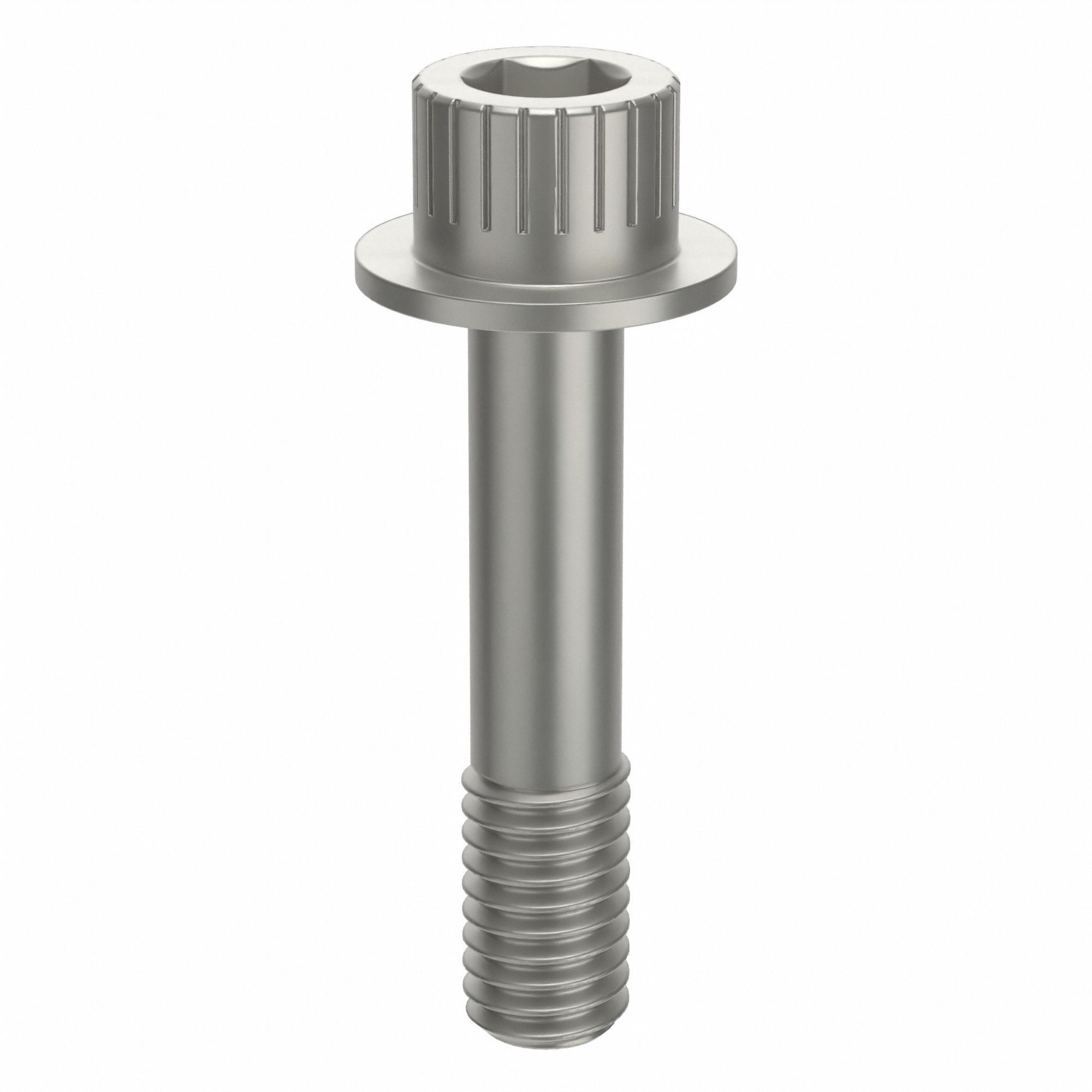 Socket Head Cap Screw: 3/8"-16 Thread Size, 1 3/4 in Lg, Flanged Std, Plain, Aluminum, Not Graded
