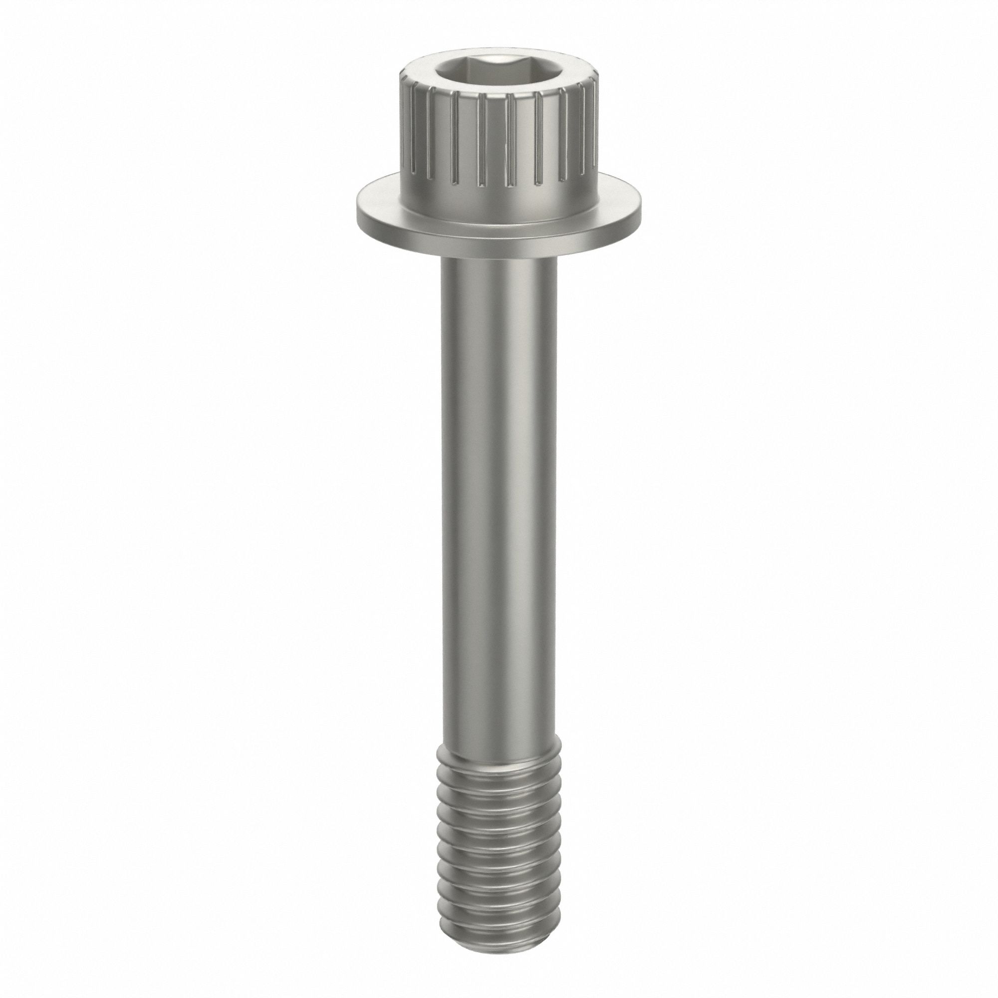 Socket Head Cap Screw: 3/8"-16 Thread Size, 2 1/4 in Lg, Flanged Std, Plain, Aluminum, Not Graded