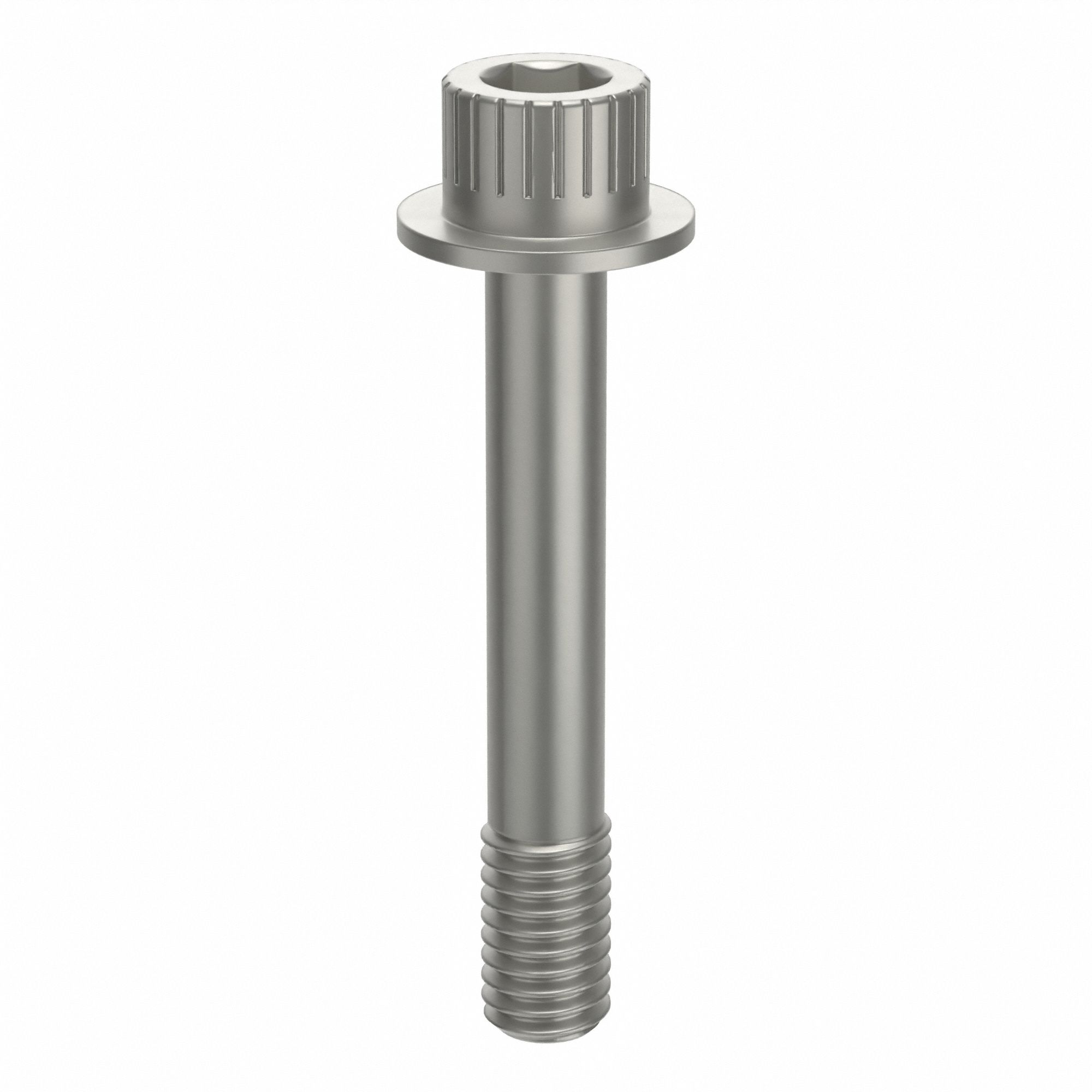 Socket Head Cap Screw: 3/8"-16 Thread Size, 2 3/8 in Lg, Flanged Std, Plain, Aluminum, Not Graded