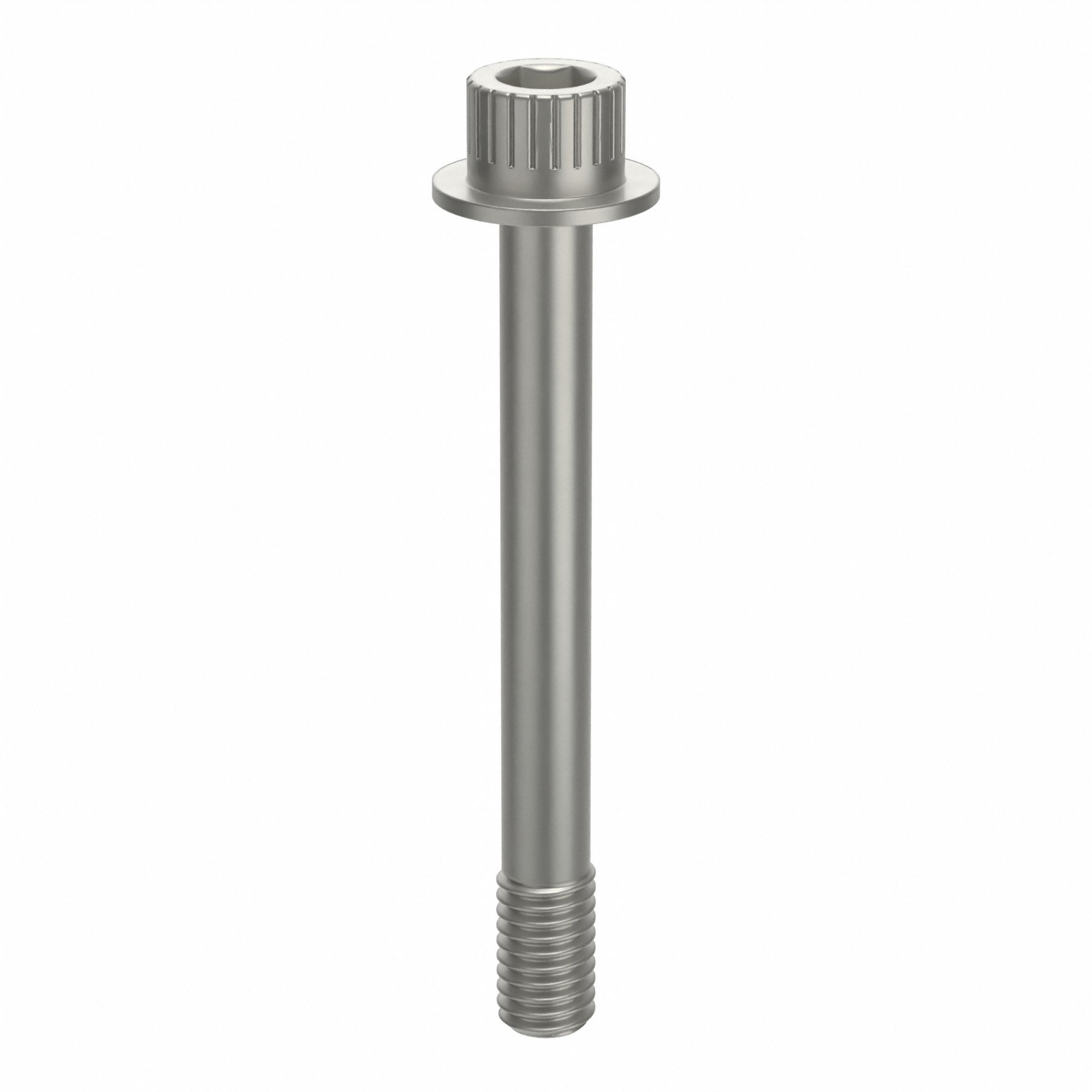 Socket Head Cap Screw: 3/8"-16 Thread Size, 3 1/4 in Lg, Flanged Std, Plain, Aluminum, Not Graded
