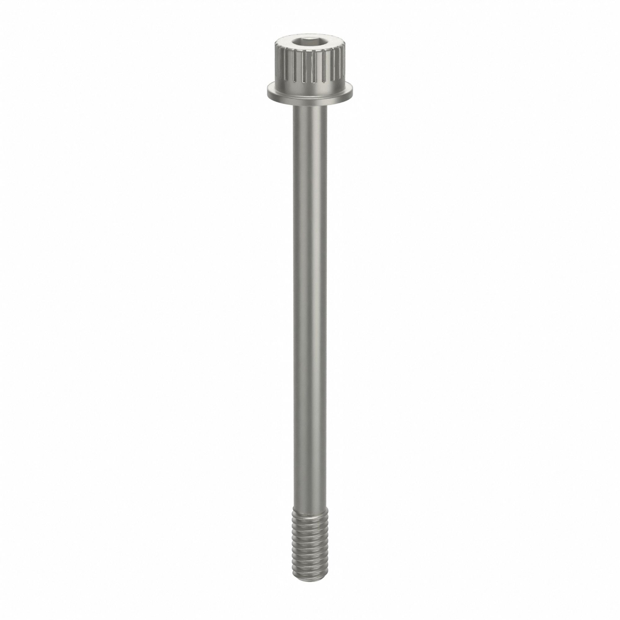 Socket Head Cap Screw: 3/8"-16 Thread Size, 4 1/4 in Lg, Flanged Std, Plain, Aluminum, Not Graded