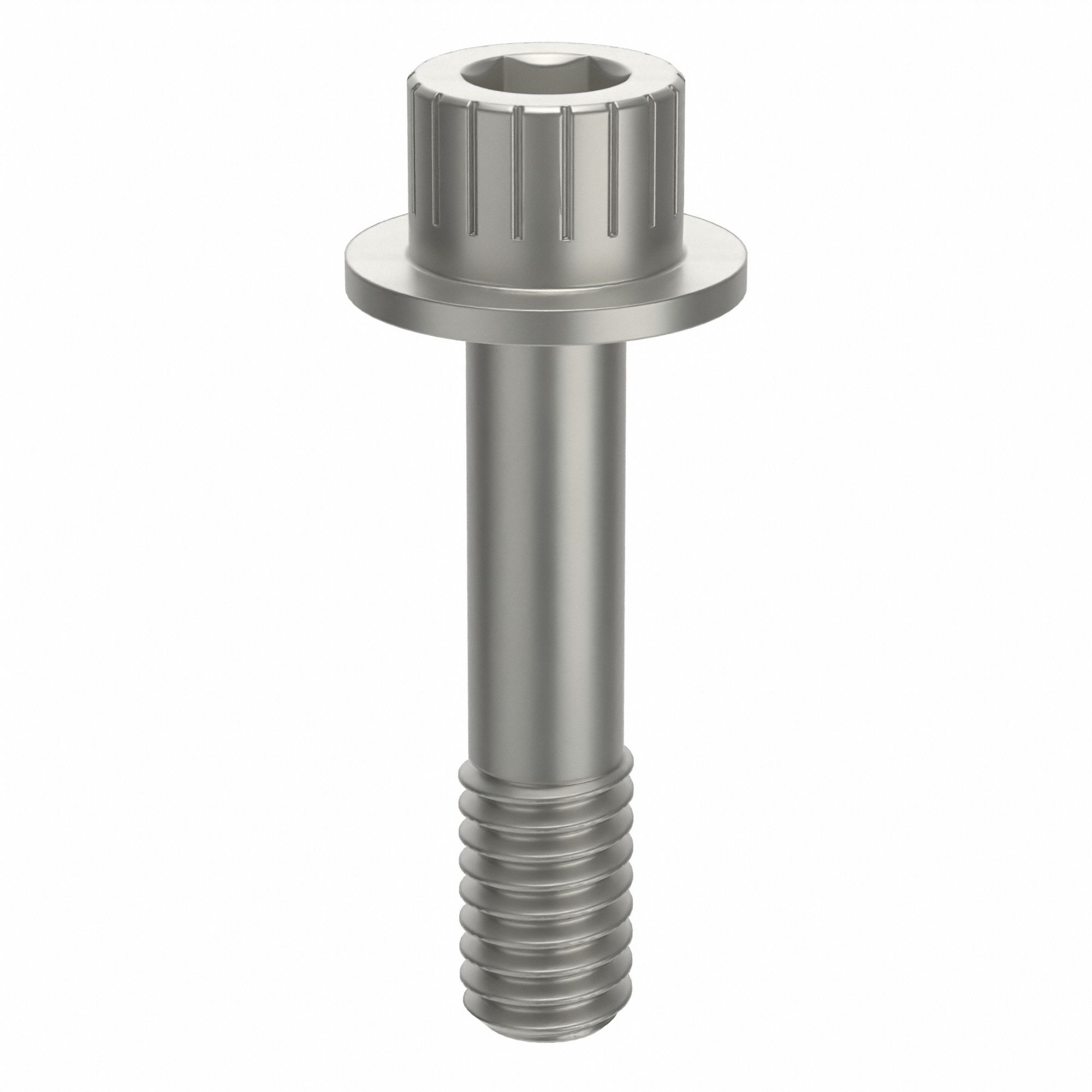 Socket Head Cap Screw: 5/16"-18 Thread Size, 1 3/8 in Lg, Flanged Std, Plain, Aluminum, Not Graded