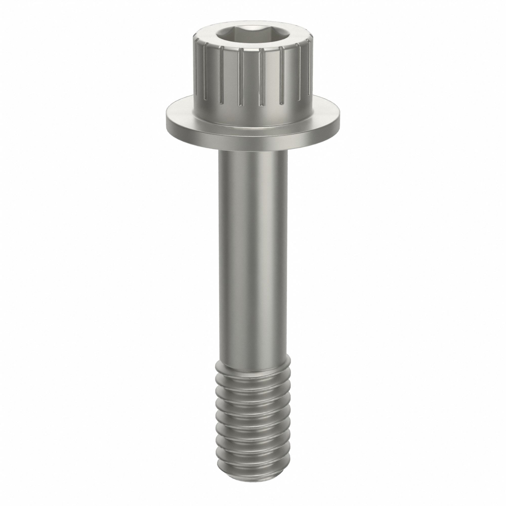 Socket Head Cap Screw: 5/16"-18 Thread Size, 1 1/2 in Lg, Flanged Std, Plain, Aluminum, Not Graded