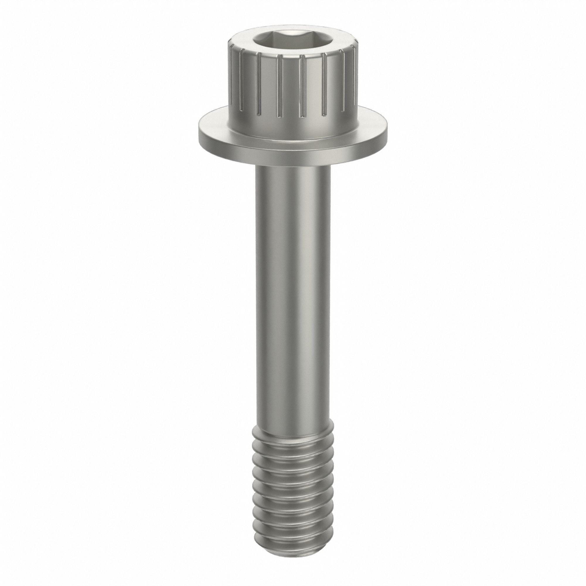 Socket Head Cap Screw: 5/16"-18 Thread Size, 1 5/8 in Lg, Flanged Std, Plain, Aluminum, Not Graded