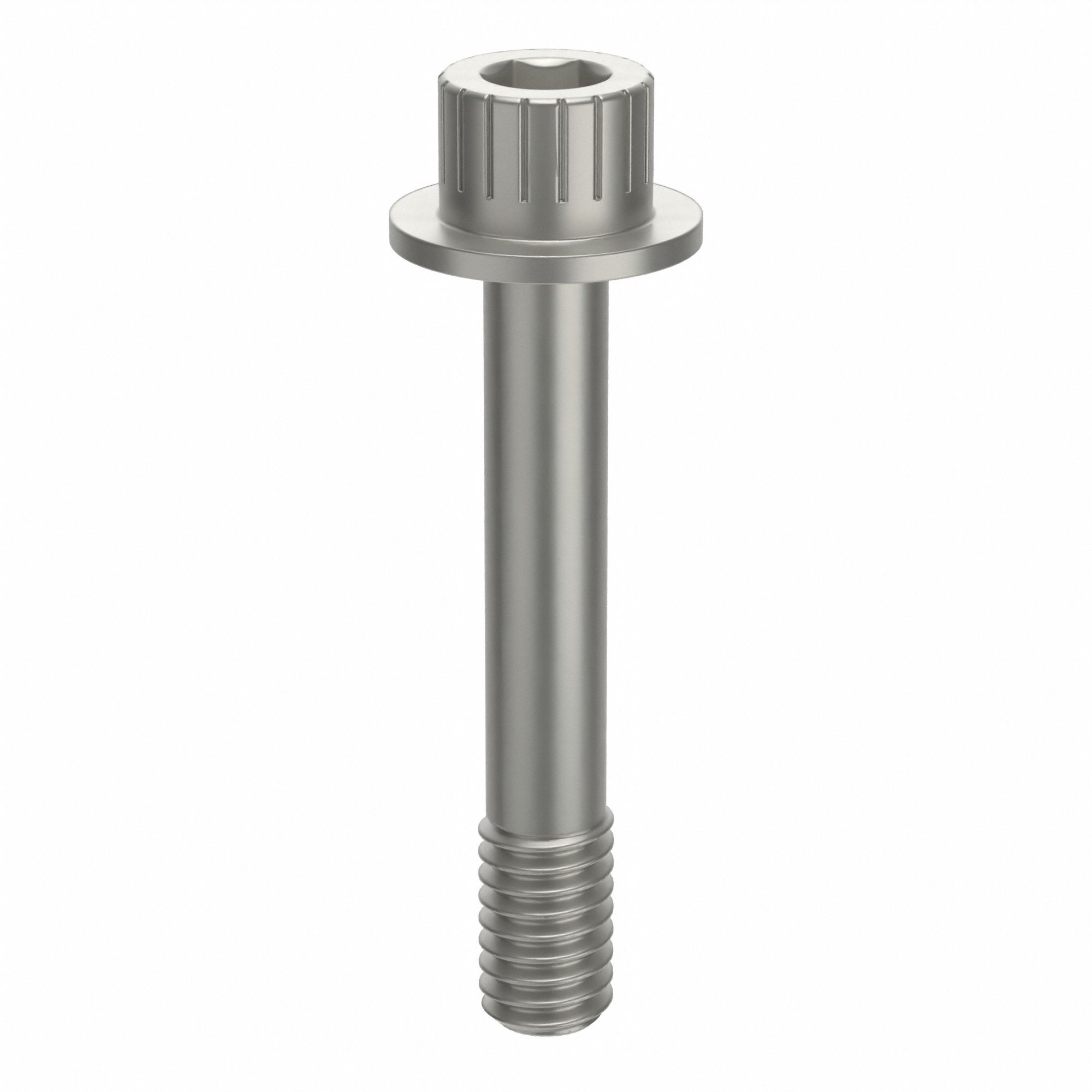 Socket Head Cap Screw: 5/16"-18 Thread Size, 1 7/8 in Lg, Flanged Std, Plain, Aluminum, Not Graded
