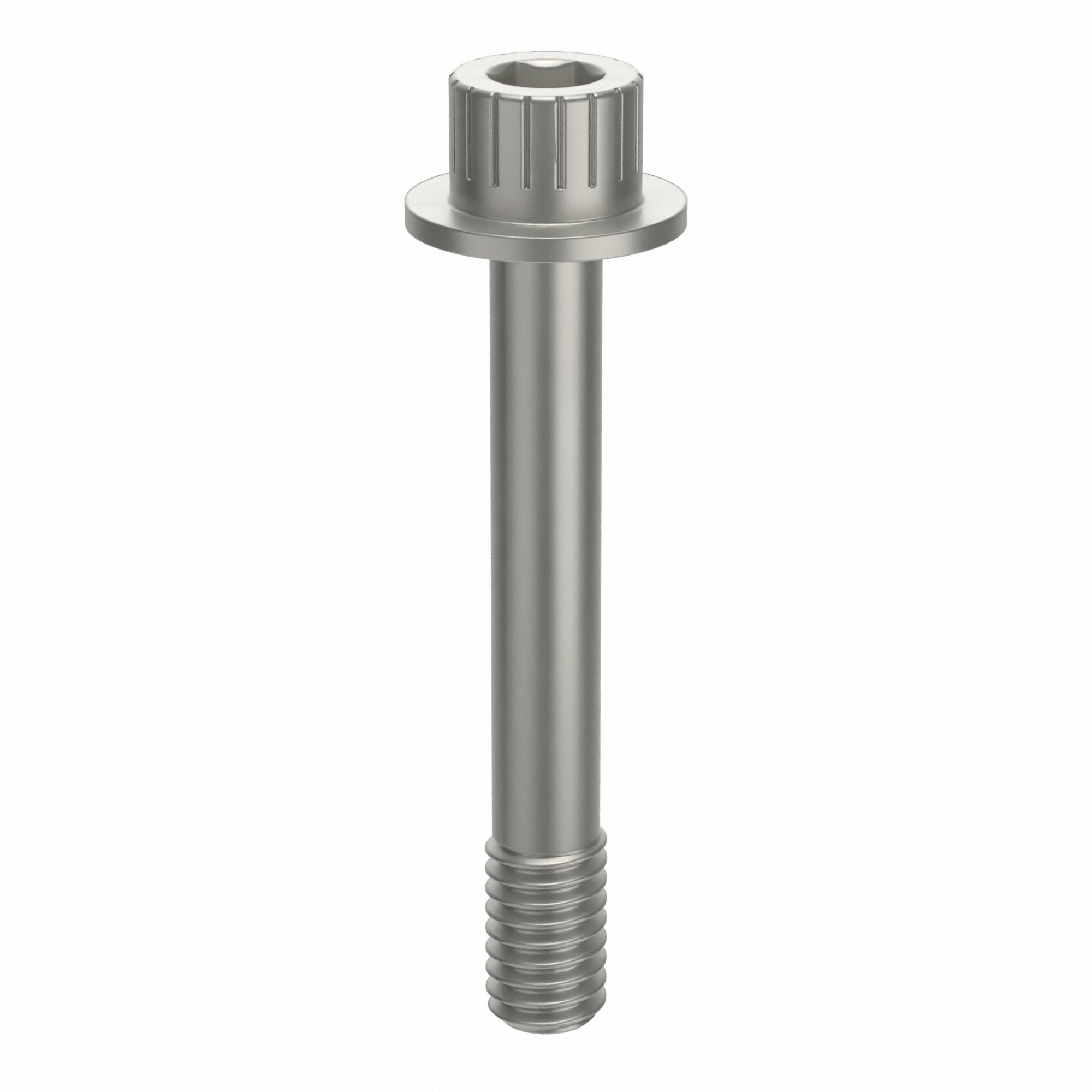 Socket Head Cap Screw: 5/16"-18 Thread Size, 2 1/8 in Lg, Flanged Std, Plain, Aluminum, Not Graded
