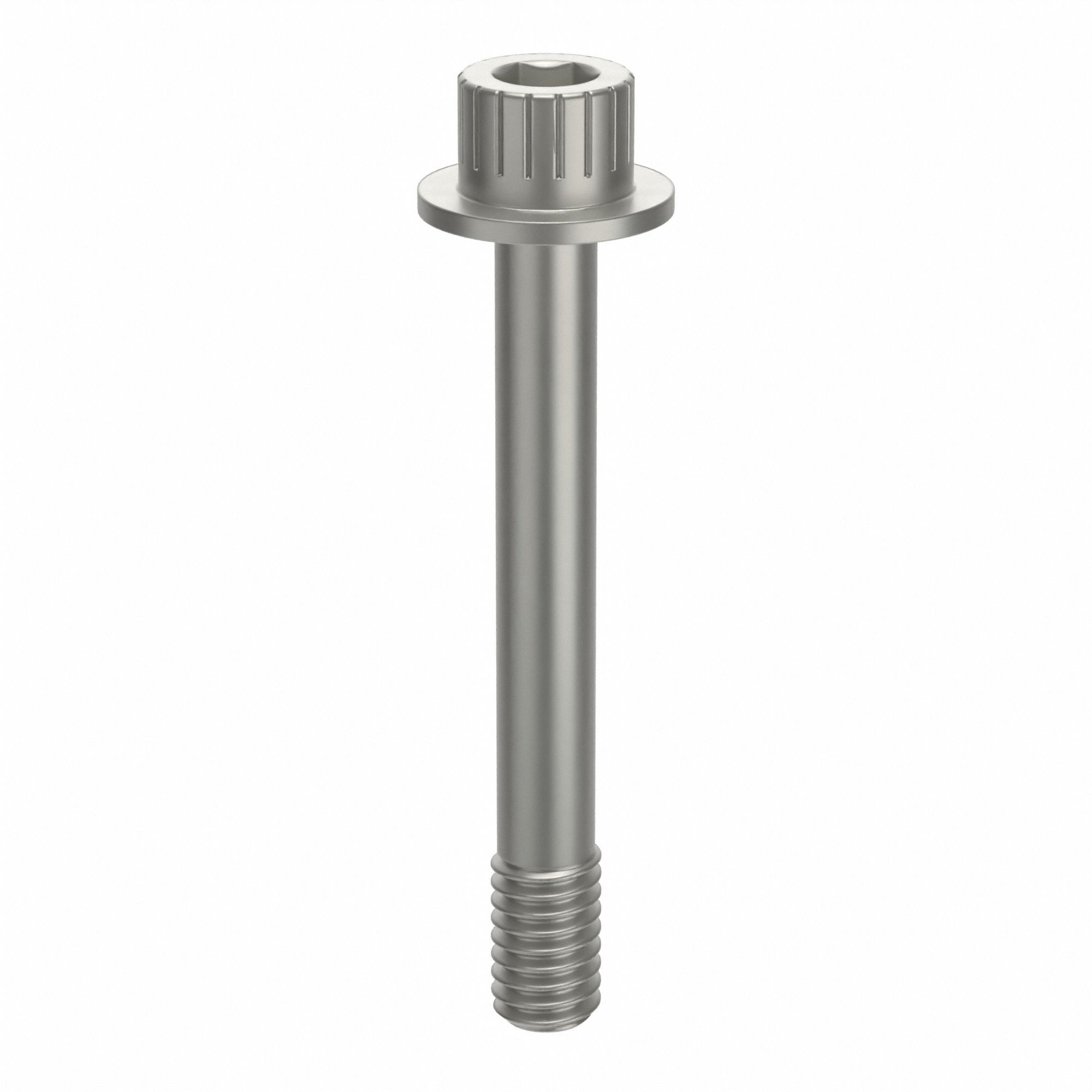 Socket Head Cap Screw: 5/16"-18 Thread Size, 2 3/8 in Lg, Flanged Std, Plain, Aluminum, Not Graded