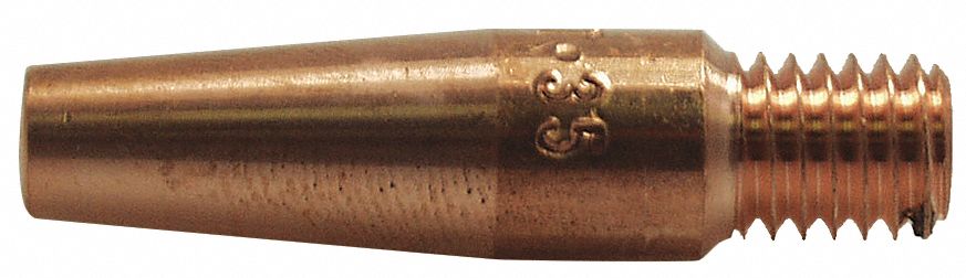 16 SERIES CONTACT TIP, COPPER, 0.045 IN, 200 A, MIG, 16ST-45