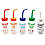 Wash Bottles Assorted Set, 4 PK, LDPE, Wide Mouth, Vented, Capacity: 250mL