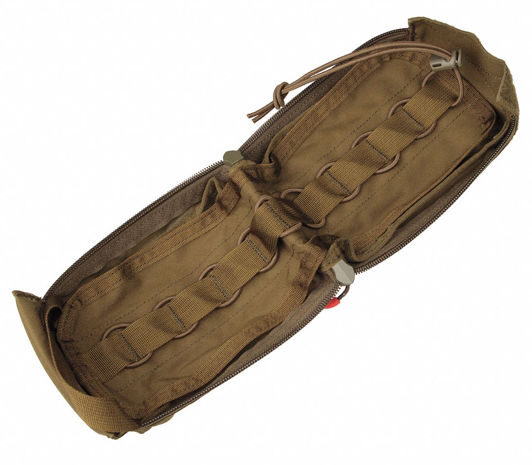 BLACKHAWK Medical Pouch, Zipper, 500D Nylon, Black 45G36237CL124BK