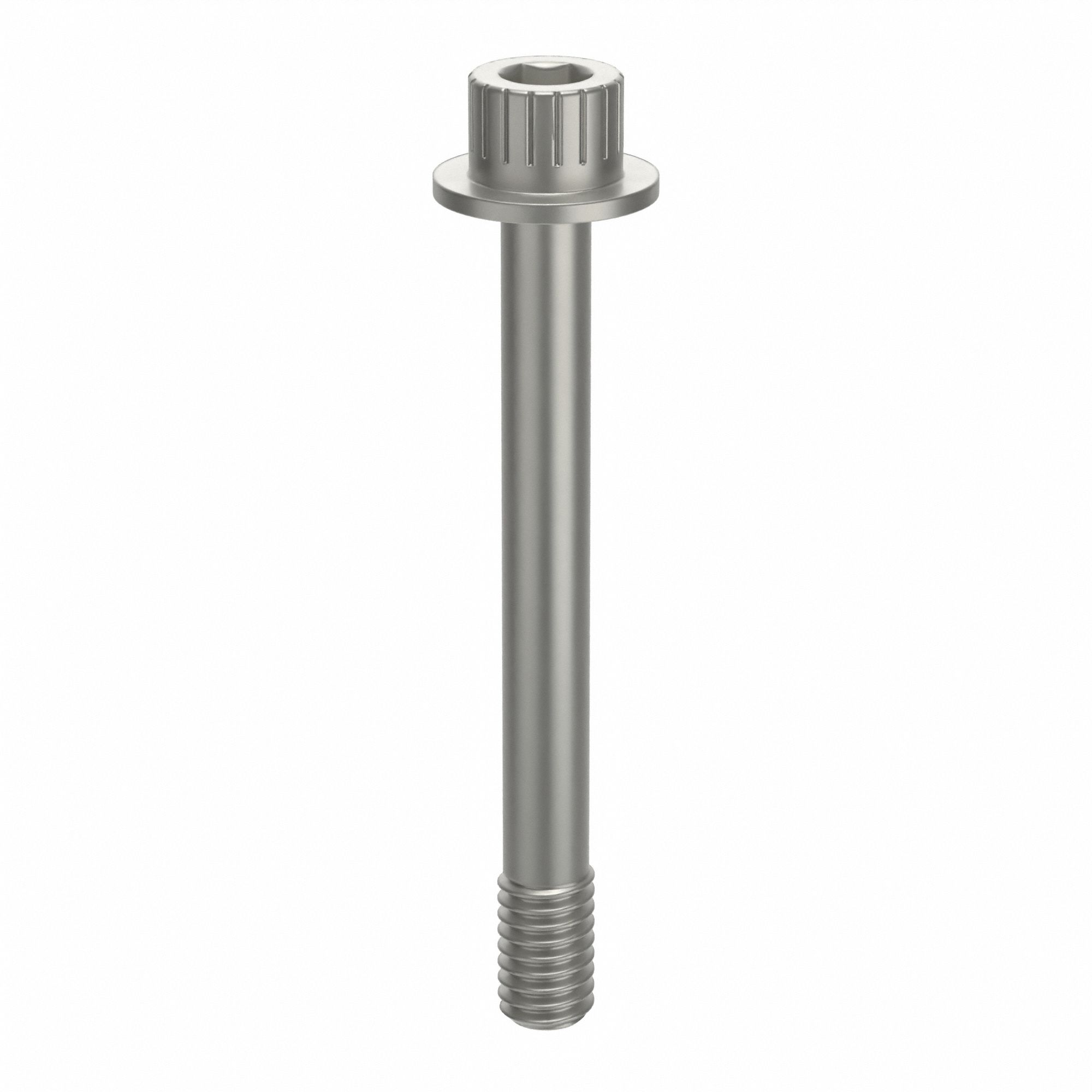 Socket Head Cap Screw: 5/16"-18 Thread Size, 2 3/4 in Lg, Flanged Std, Plain, Aluminum, Not Graded