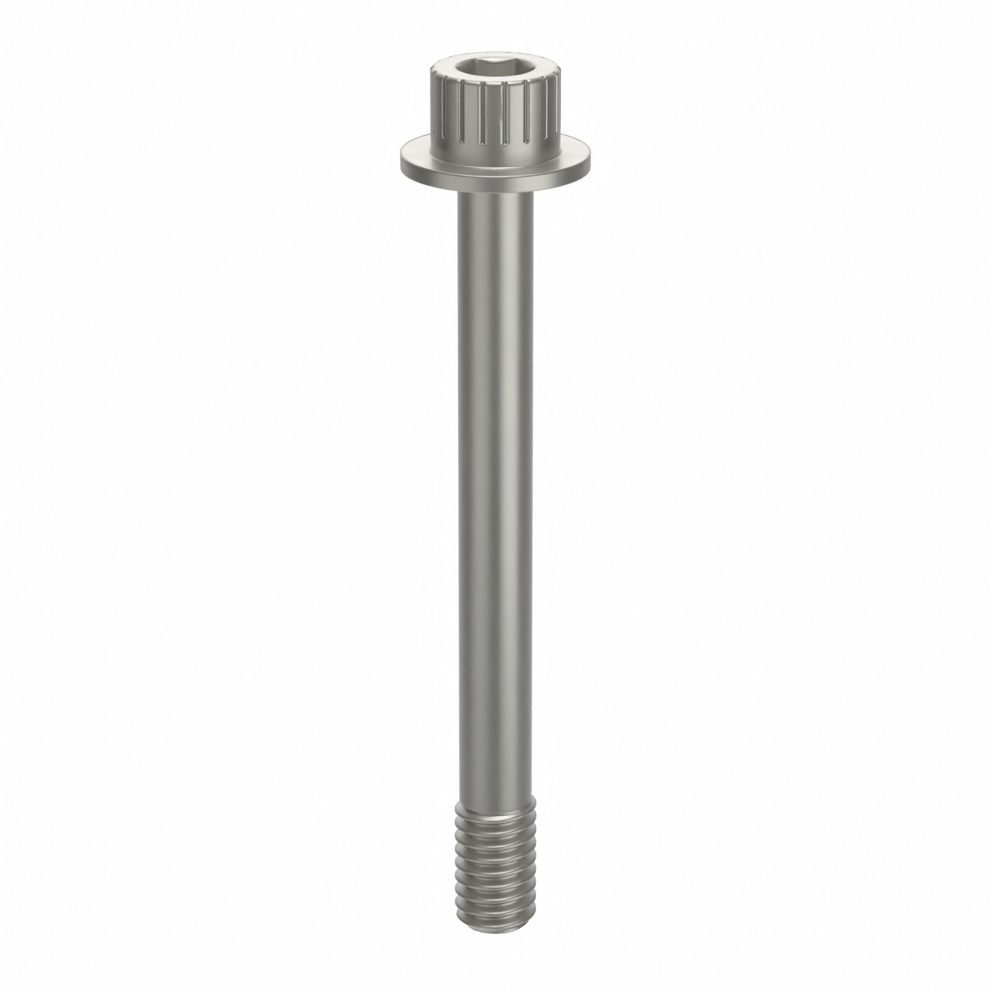 Socket Head Cap Screw: 5/16"-18 Thread Size, 3 in Lg, Flanged Std, Plain, Aluminum, Not Graded