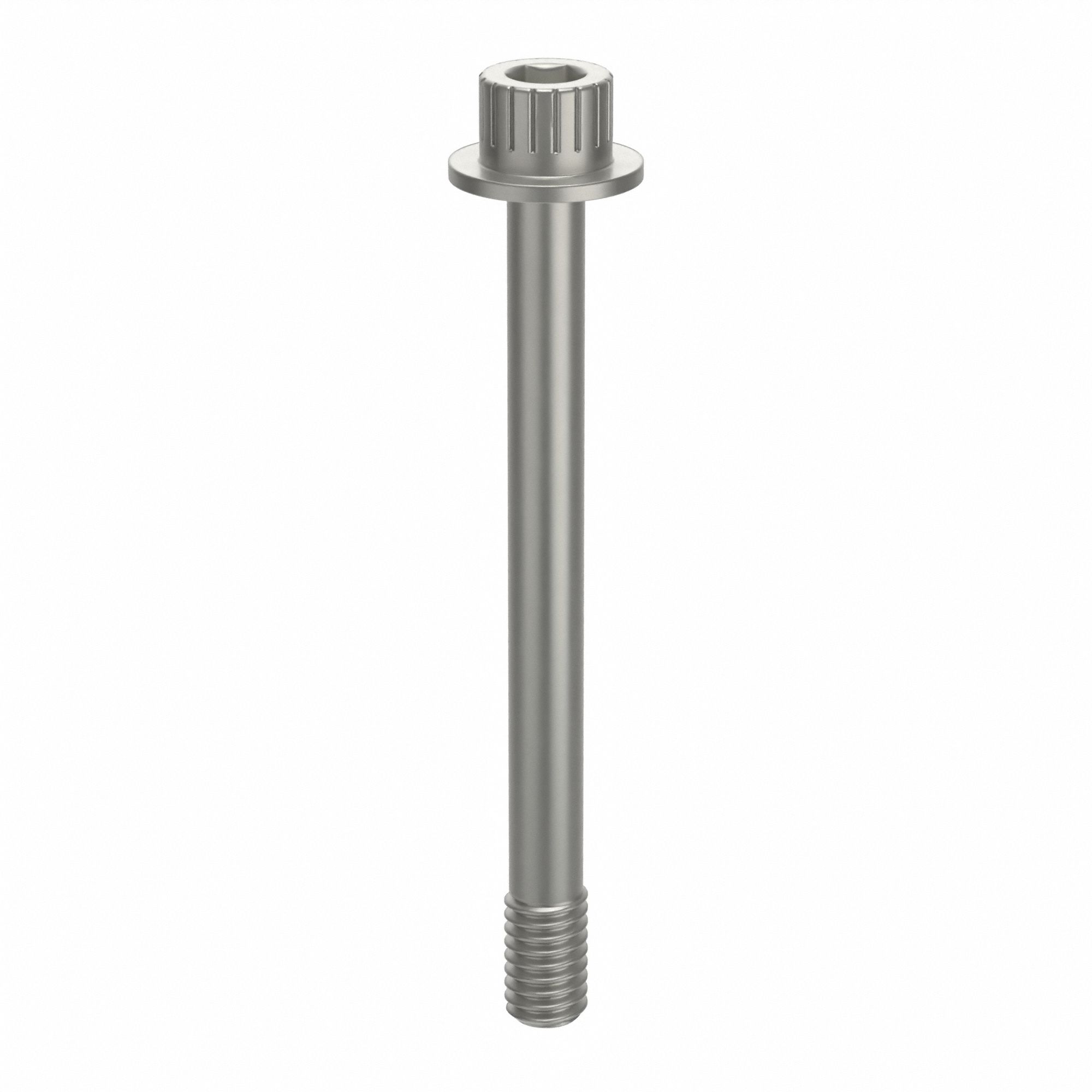 Socket Head Cap Screw: 5/16"-18 Thread Size, 3 1/4 in Lg, Flanged Std, Plain, Aluminum, Not Graded