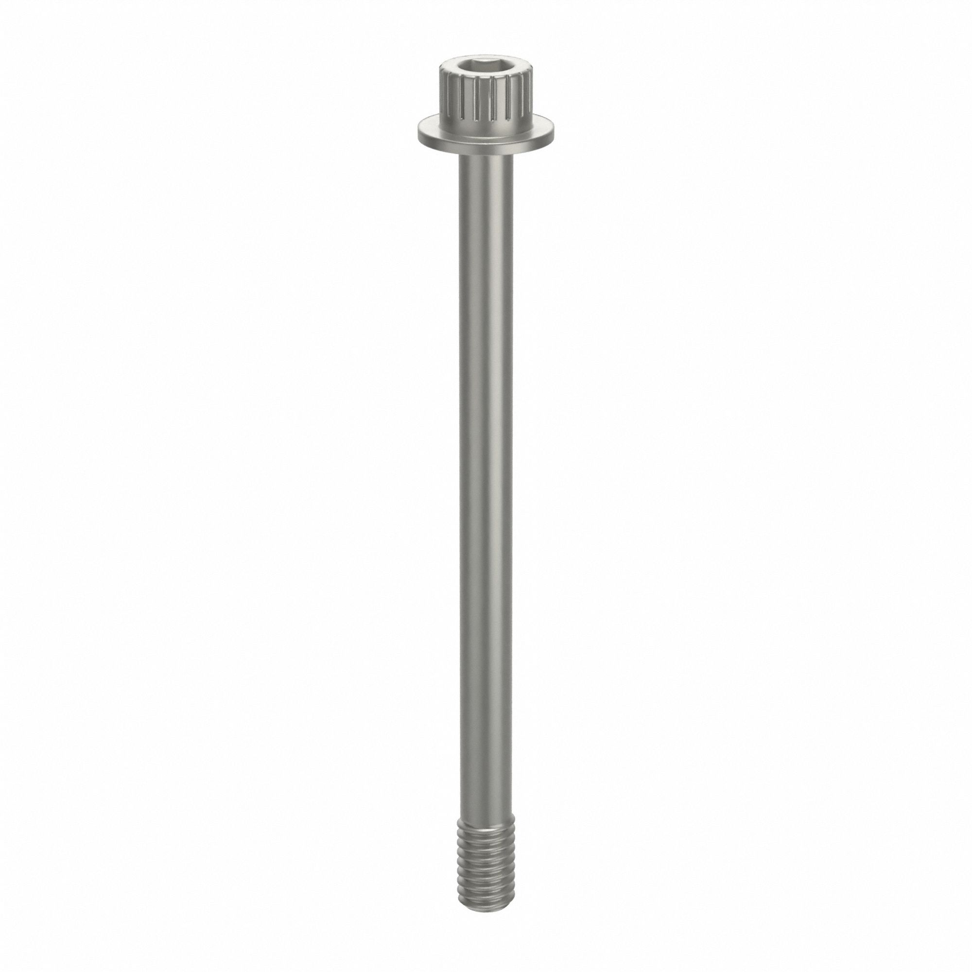 Socket Head Cap Screw: 5/16"-18 Thread Size, 4 1/4 in Lg, Flanged Std, Plain, Aluminum, Not Graded