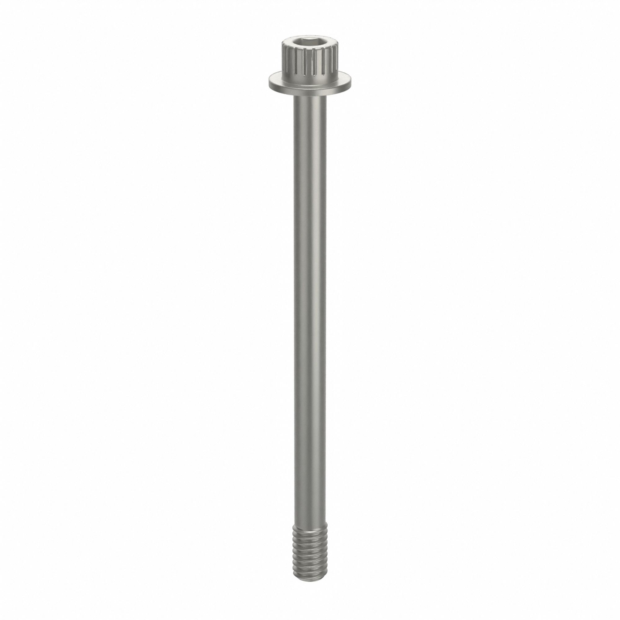 Socket Head Cap Screw: 5/16"-18 Thread Size, 4 1/2 in Lg, Flanged Std, Plain, Aluminum, Not Graded