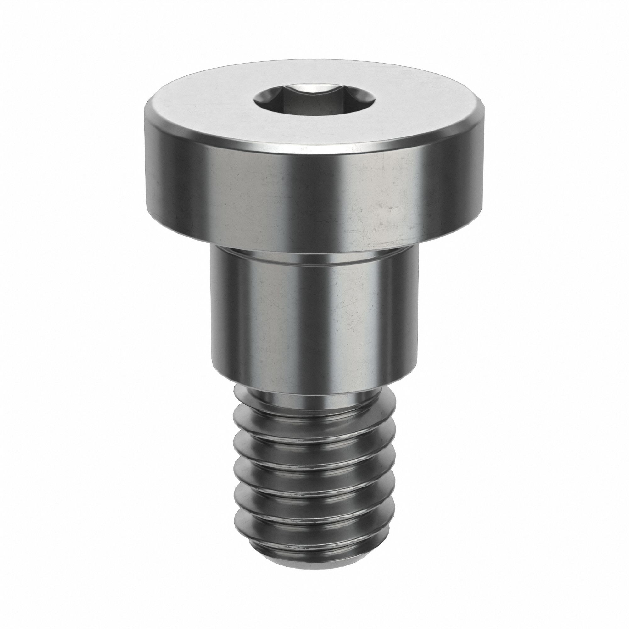 Shoulder Screw: Std Shoulder Screw, M4-0.7 Thr Size, 5 mm Thr Lg, 4 mm Shoulder Lg, Low-Profile Std