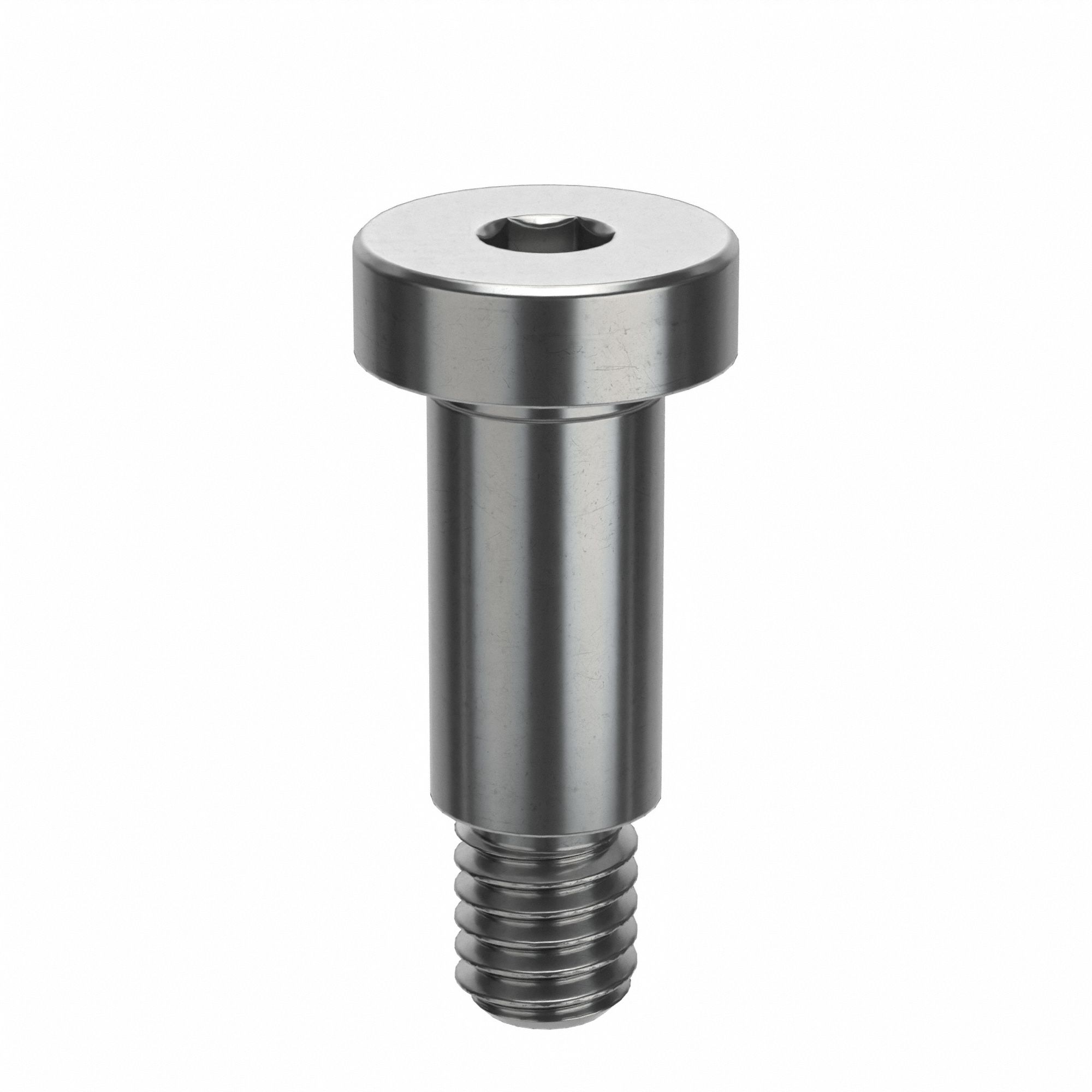 Shoulder Screw: Std Shoulder Screw, M4-0.7 Thr Size, 5 mm Thr Lg, 10 mm Shoulder Lg, Low-Profile Std