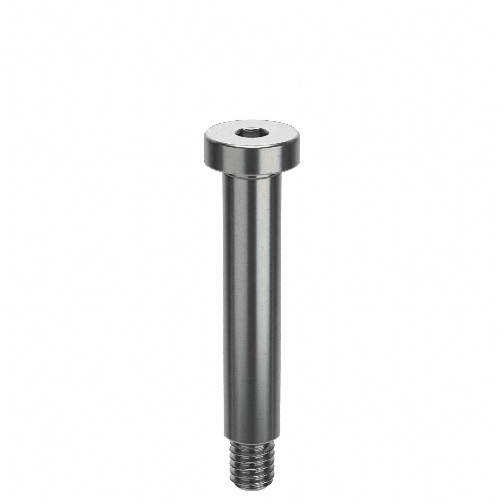 Shoulder Screw: Std Shoulder Screw, M4-0.7 Thr Size, 5 mm Thr Lg, 25 mm Shoulder Lg, Low-Profile Std