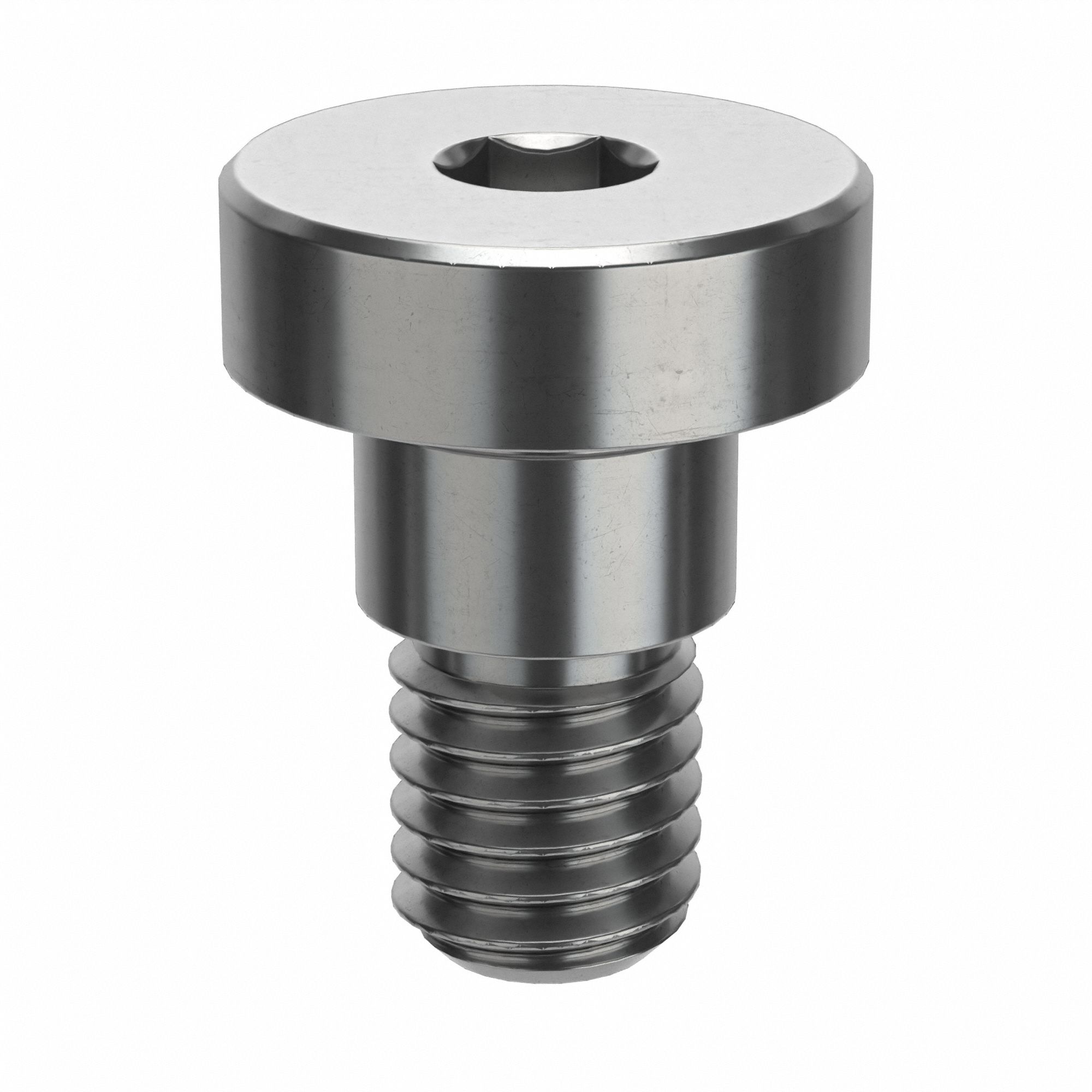 Shoulder Screw: Std Shoulder Screw, M5-0.8 Thr Size, 6 mm Thr Lg, 4 mm Shoulder Lg, Low-Profile Std