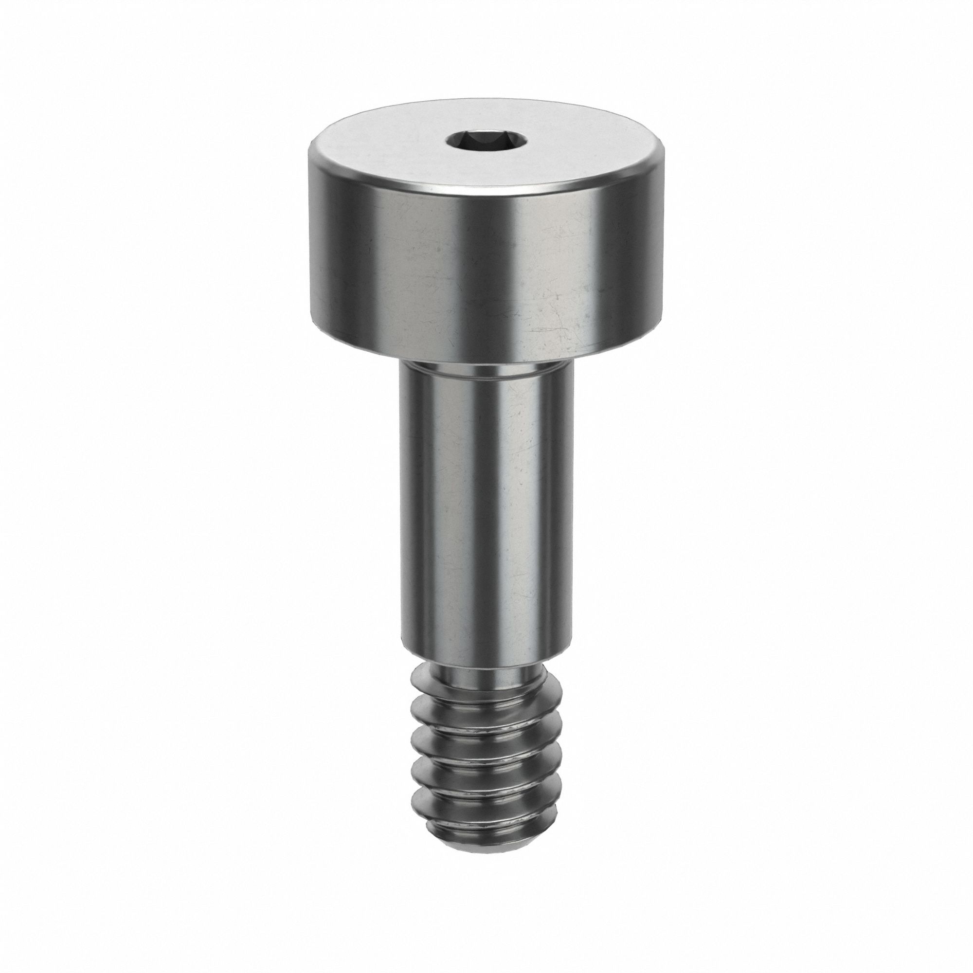 Shoulder Screw: Std Shoulder Screw, 2-56 Thr Size, 1/8 in Thr Lg, 1/4 in Shoulder Lg, Plain