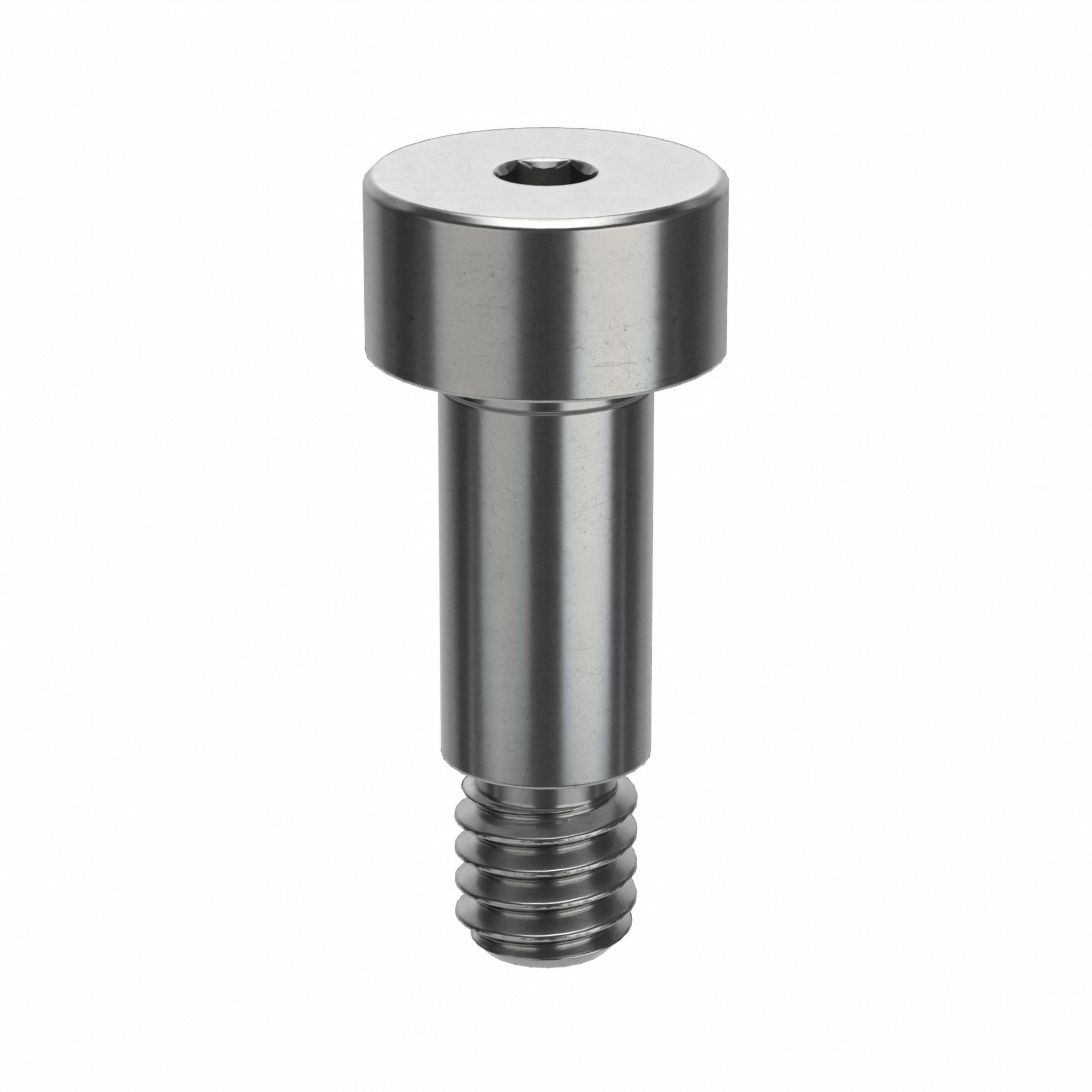 Shoulder Screw: Std Shoulder Screw, 8-32 Thr Size, 3/16 in Thr Lg, 3/8 in Shoulder Lg, Plain