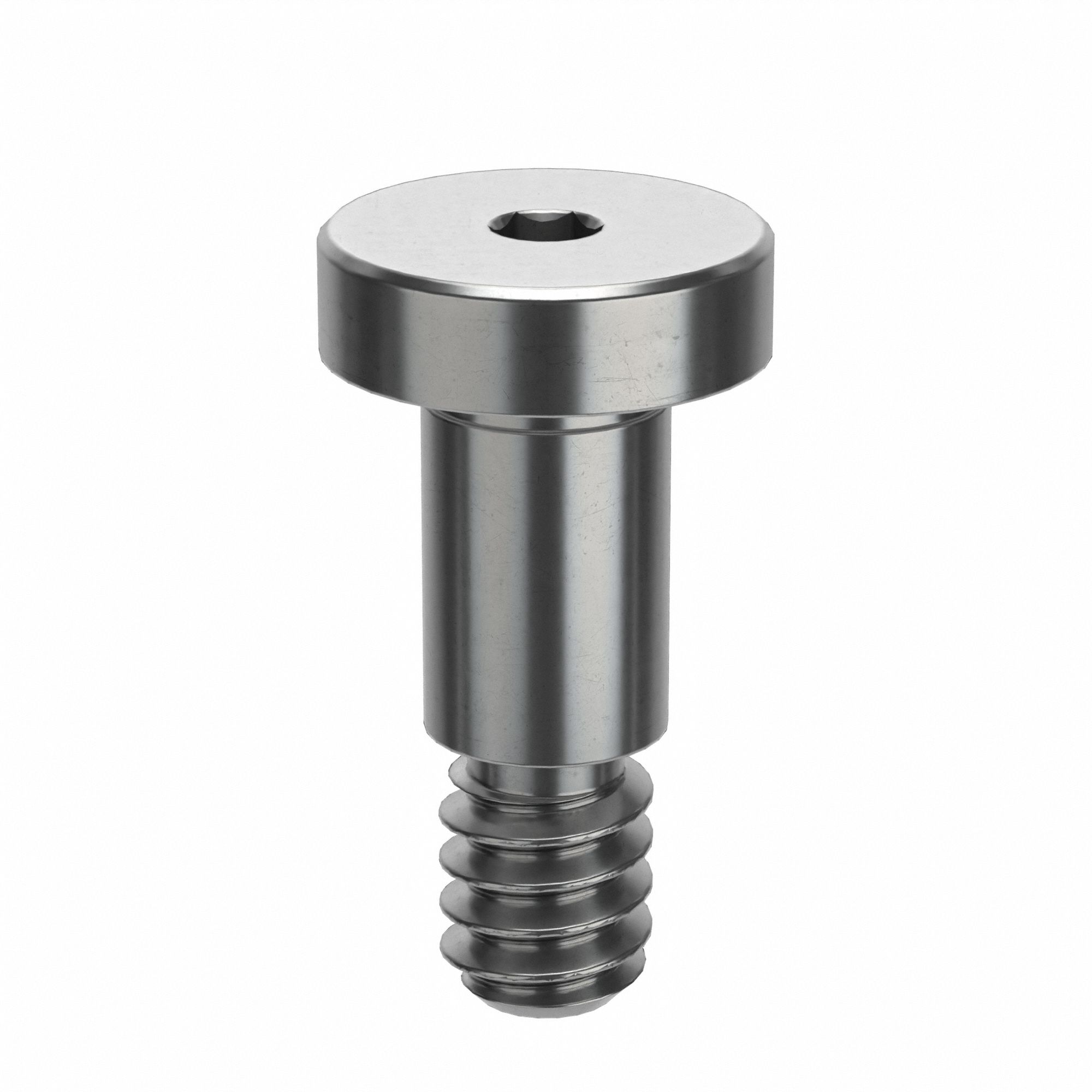 Shoulder Screw: Std Shoulder Screw, 6-32 Thr Size, 3/16 in Thr Lg, 1/4 in Shoulder Lg, Plain