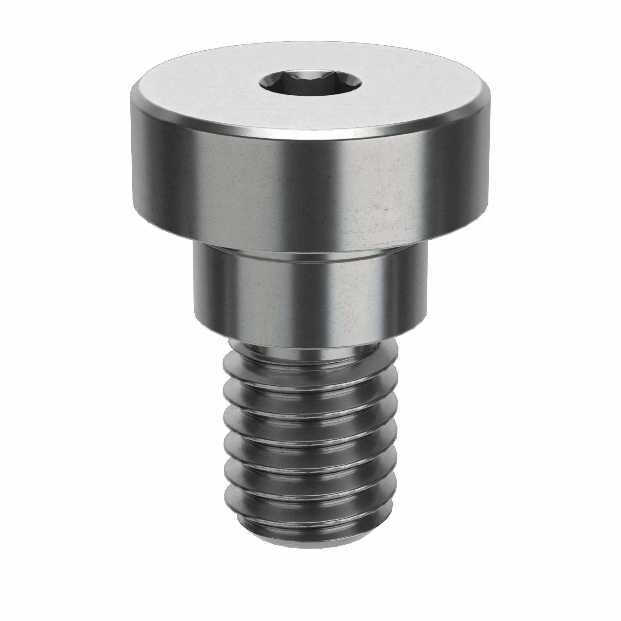 Shoulder Screw: Std Shoulder Screw, 10-32 Thr Size, 1/4 in Thr Lg, 1/8 in Shoulder Lg, Plain