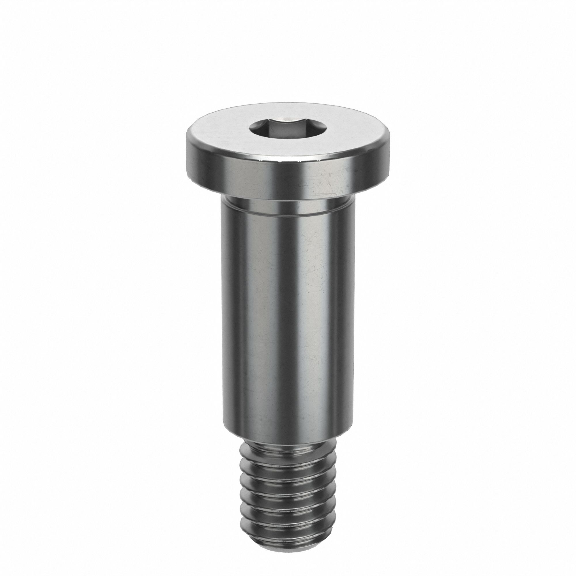 Shoulder Screw: Std Shoulder Screw, M3-0.5 Thr Size, 4 mm Thr Lg, 8 mm Shoulder Lg, Stainless Steel