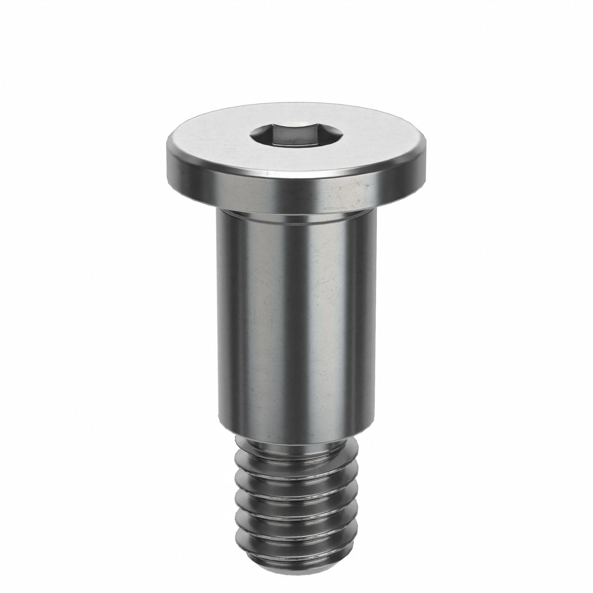 Shoulder Screw: Std Shoulder Screw, M4-0.7 Thr Size, 5 mm Thr Lg, 8 mm Shoulder Lg, Stainless Steel